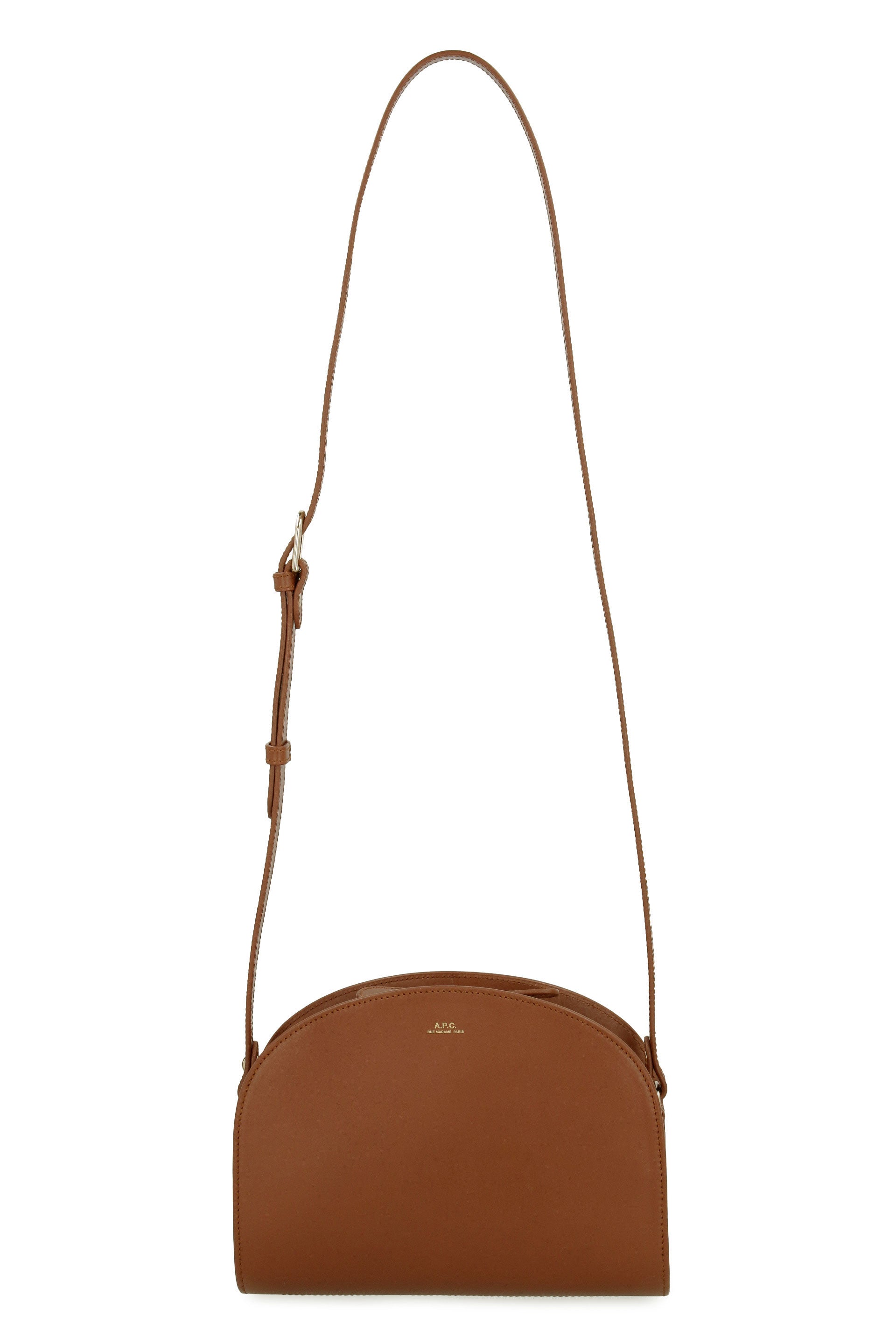 Demi-Lune leather crossbody bag