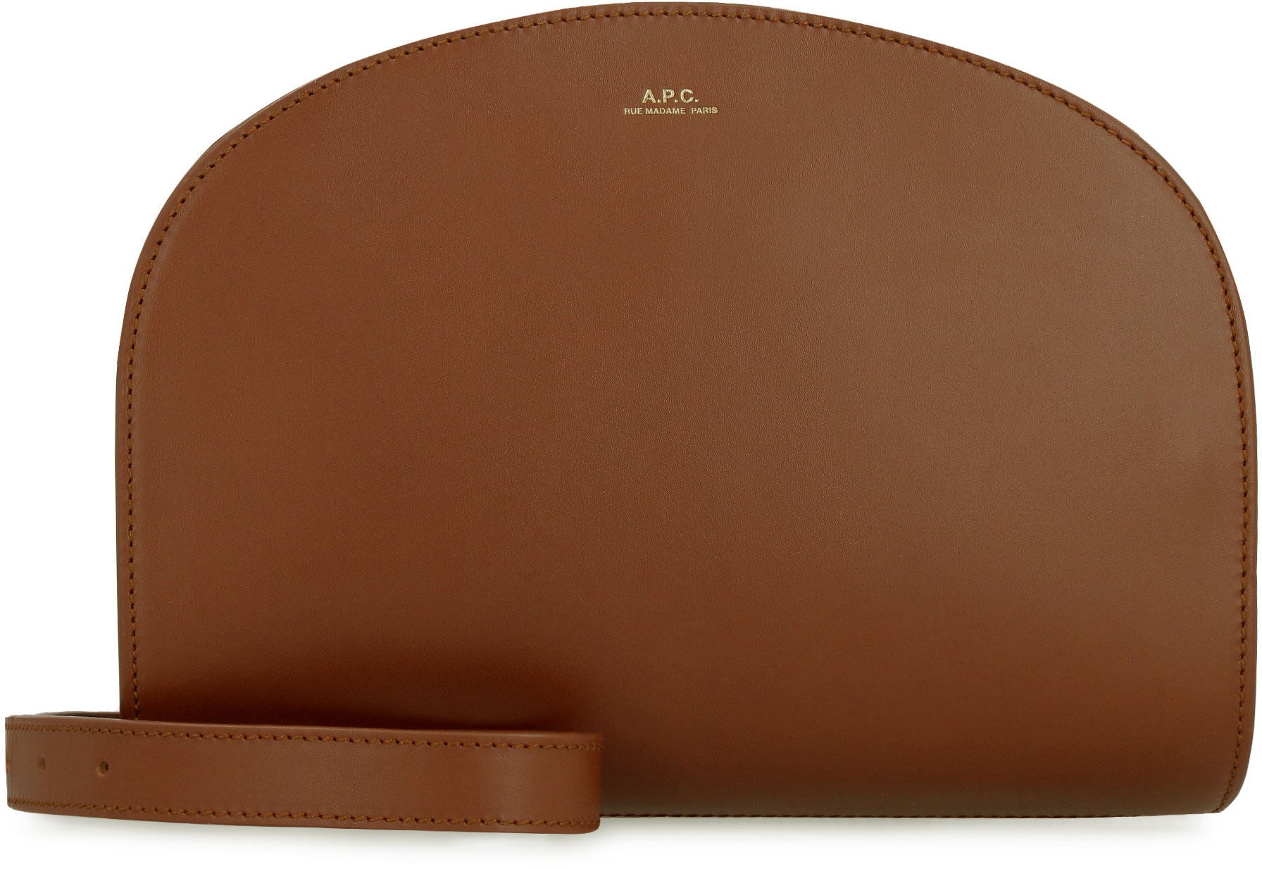 Demi-Lune leather crossbody bag