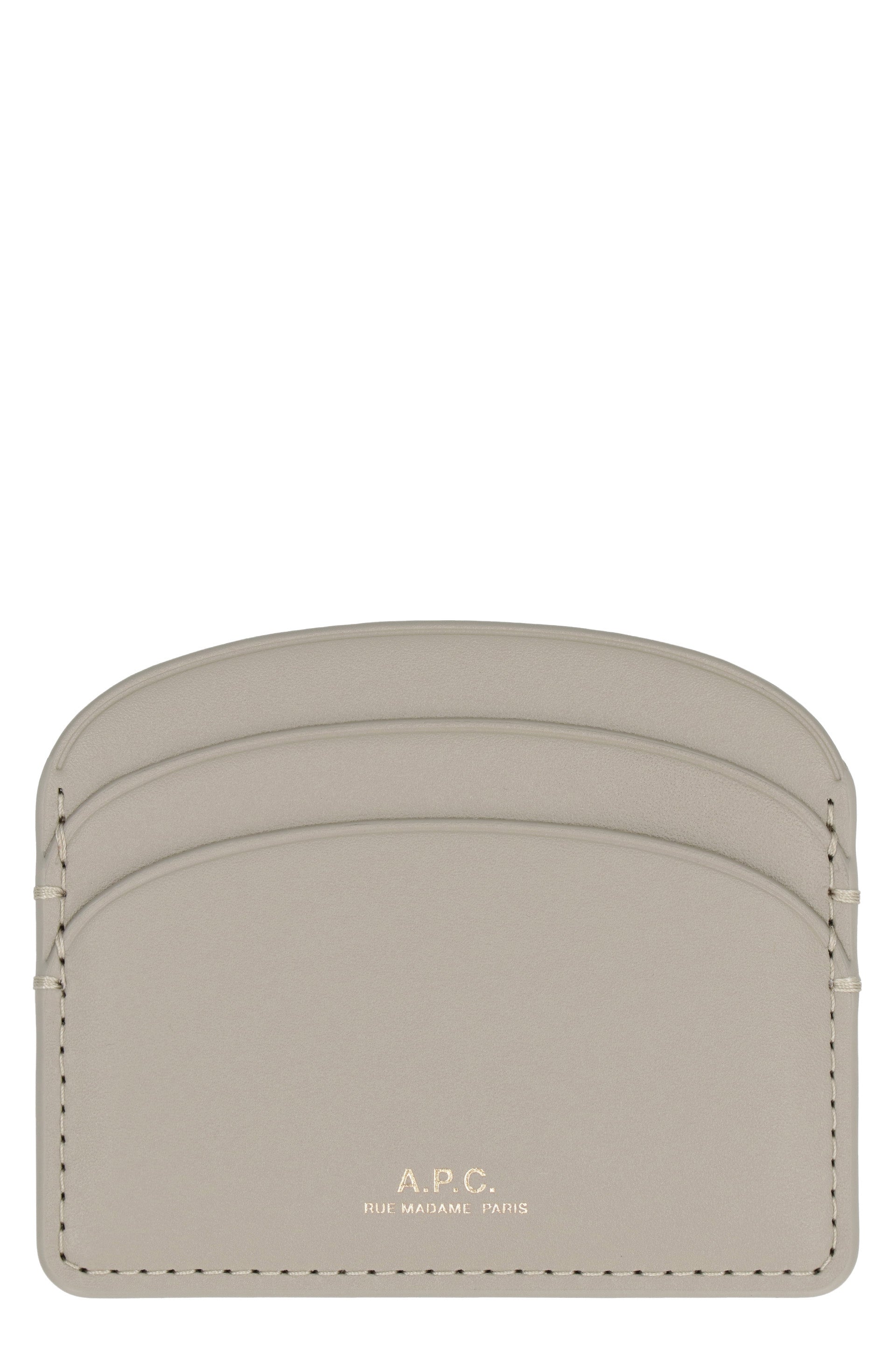 Demi Lune logo detail leather card holder