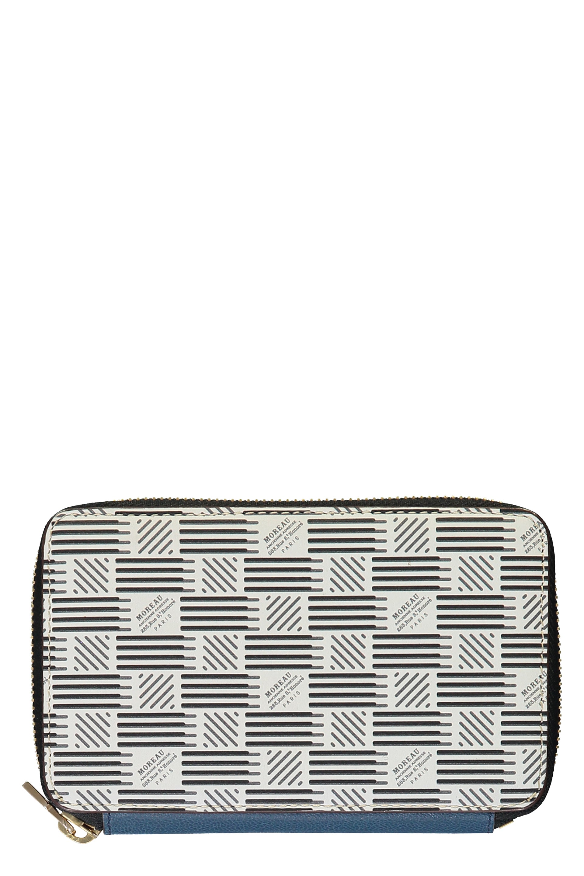 All over logo leather wallet