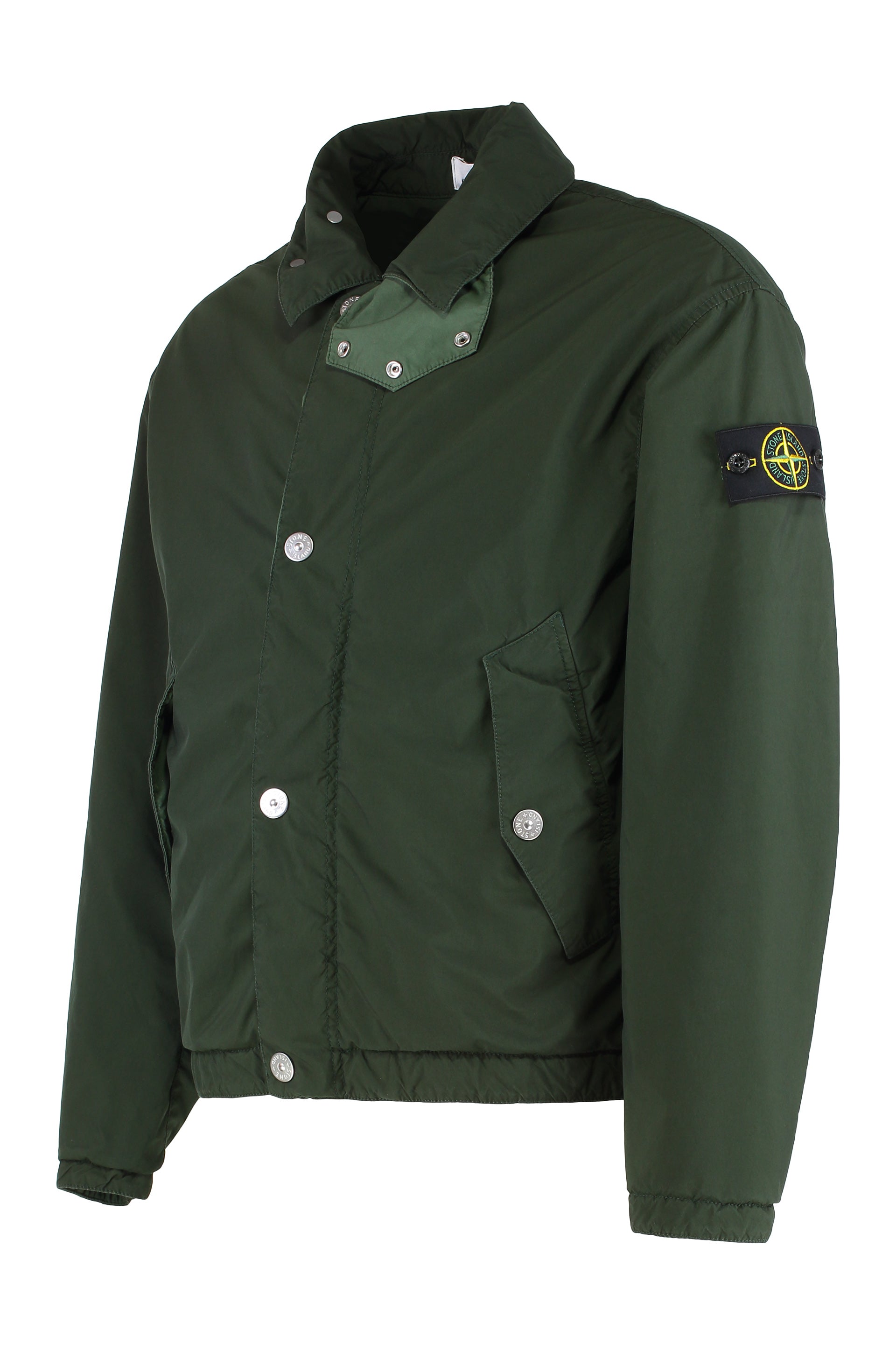 Coach jacket in technical fabric