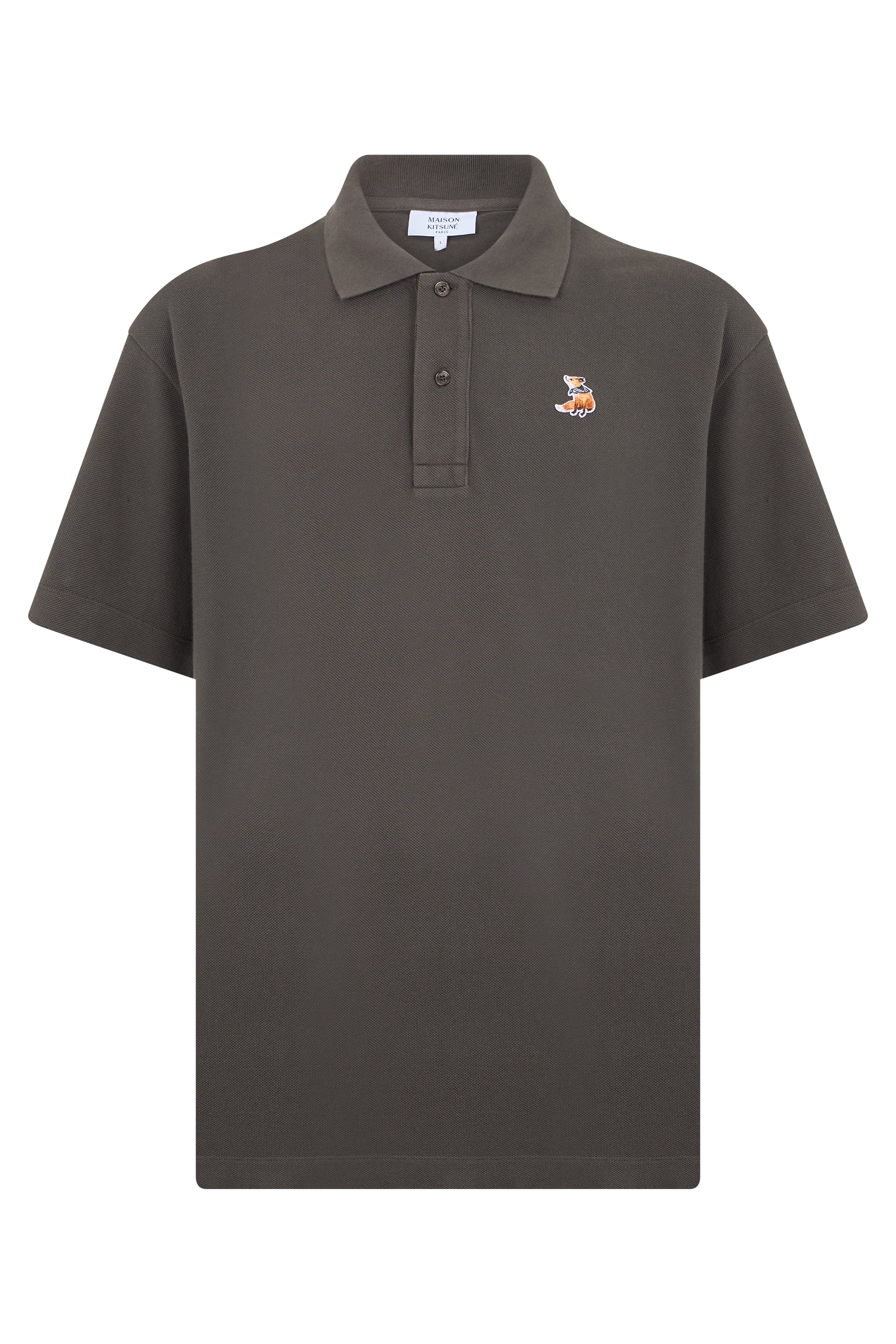 Cotton polo with short sleeves
