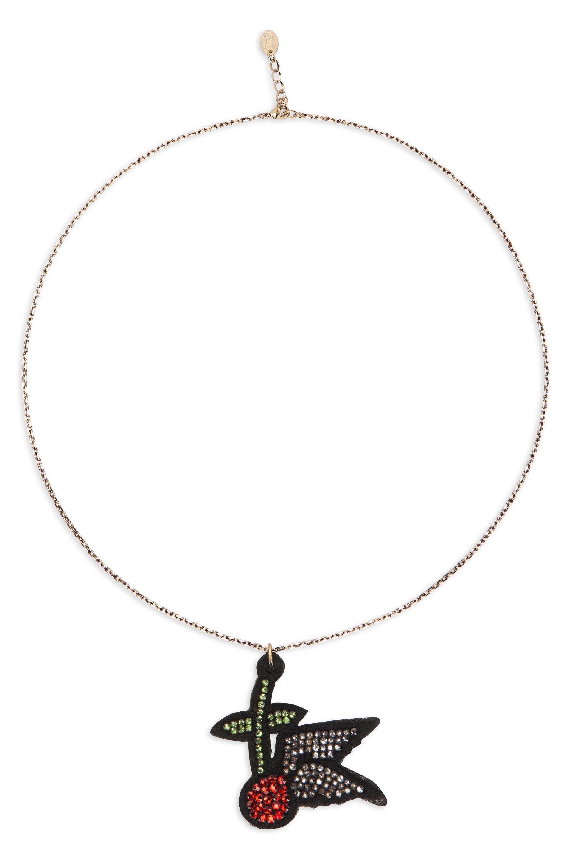 Elegant necklace with a distinctive and vibrant pendant.