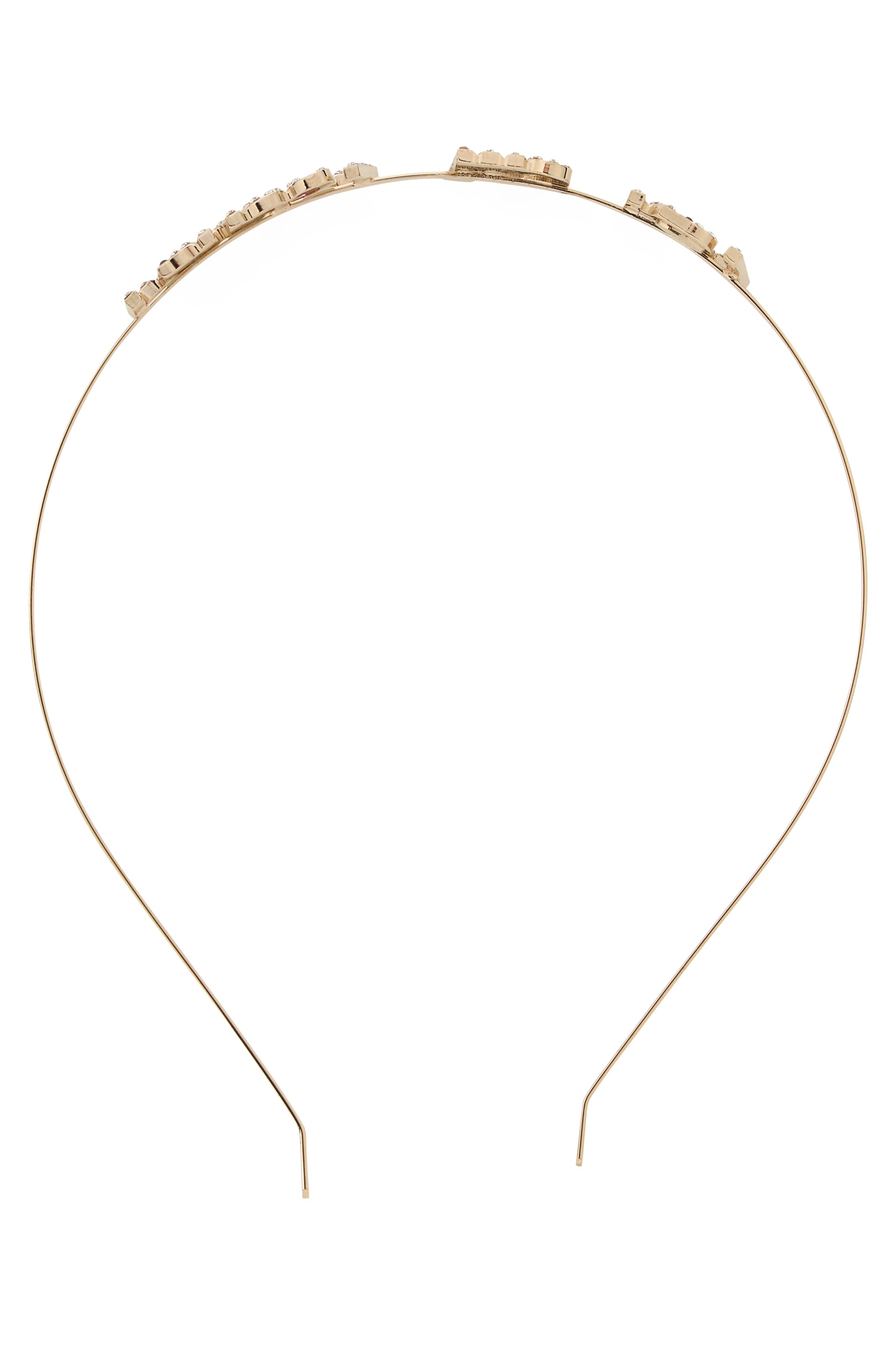 Elegant metal hairband shiny versatile.