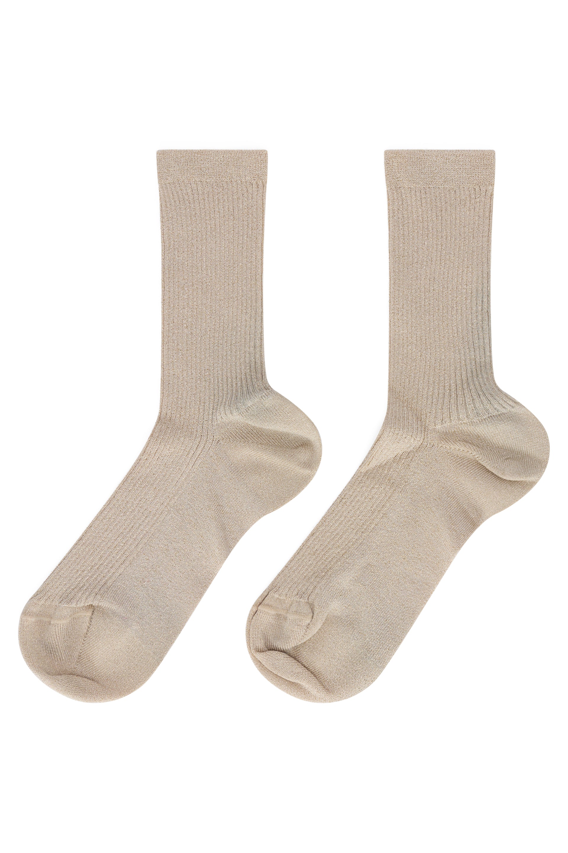 Beige soft and breathable socks with a minimal and versatile design.