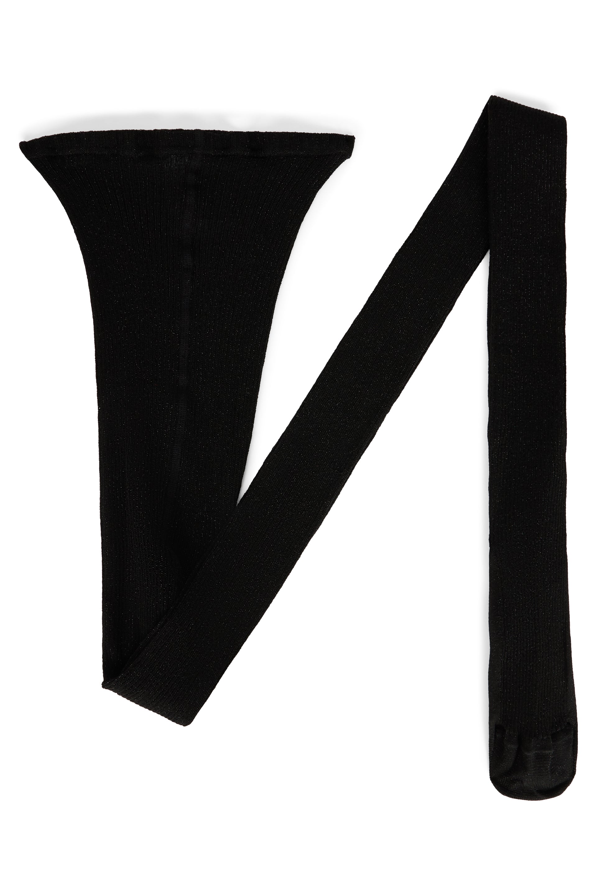 Black tights with a minimal and versatile design.