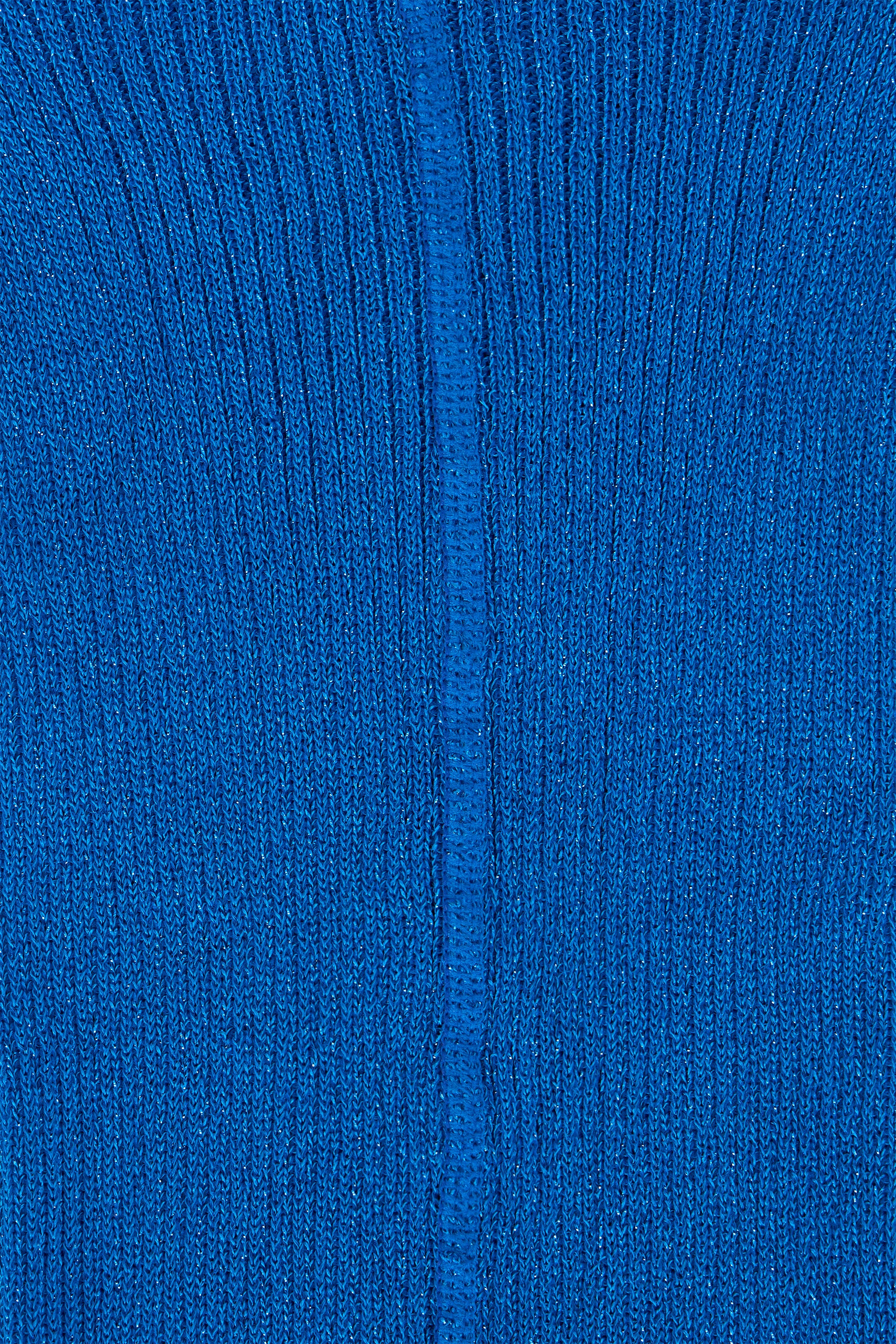 Blue tights with shiny details.