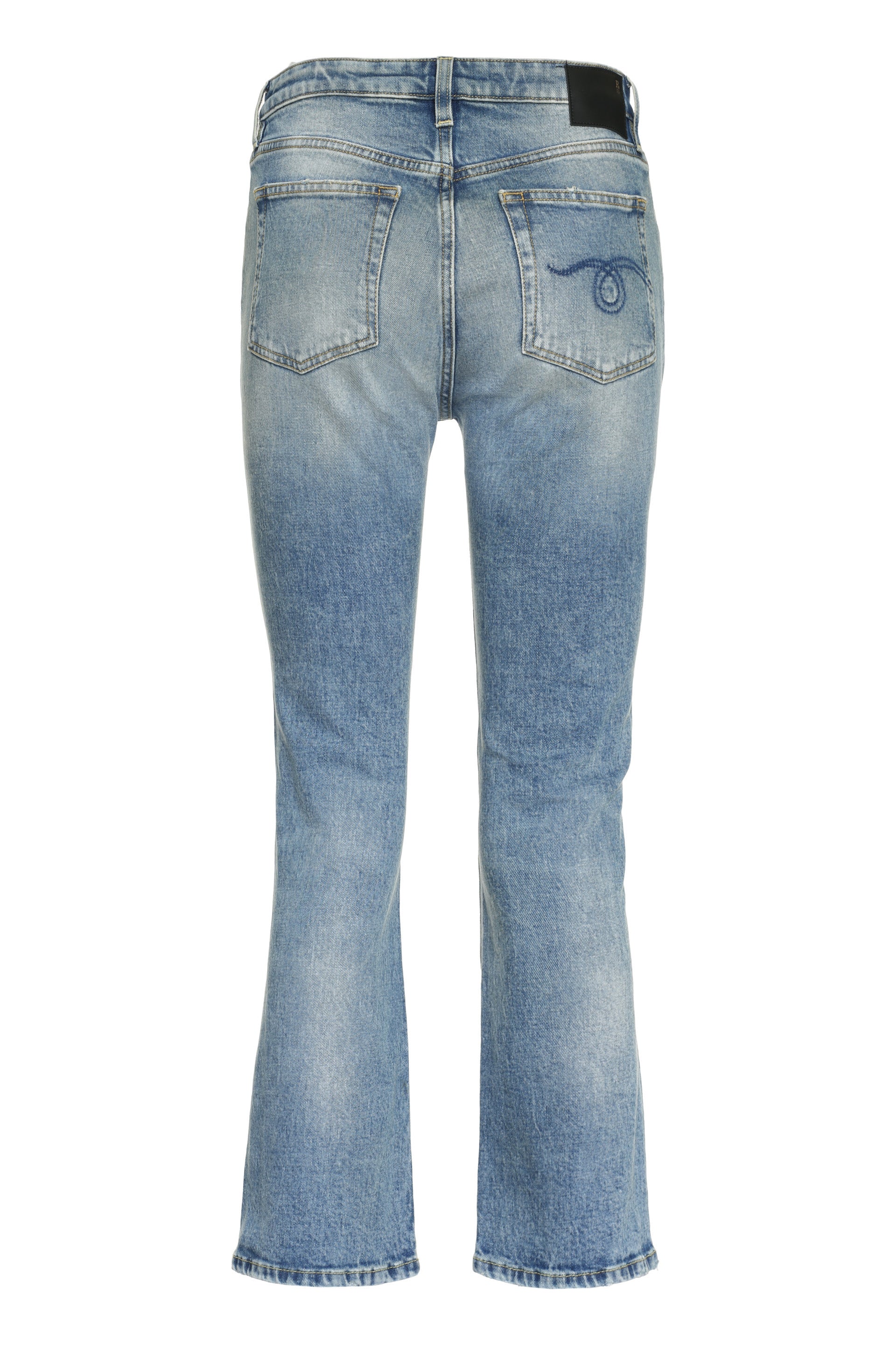 Cropped flared jeans