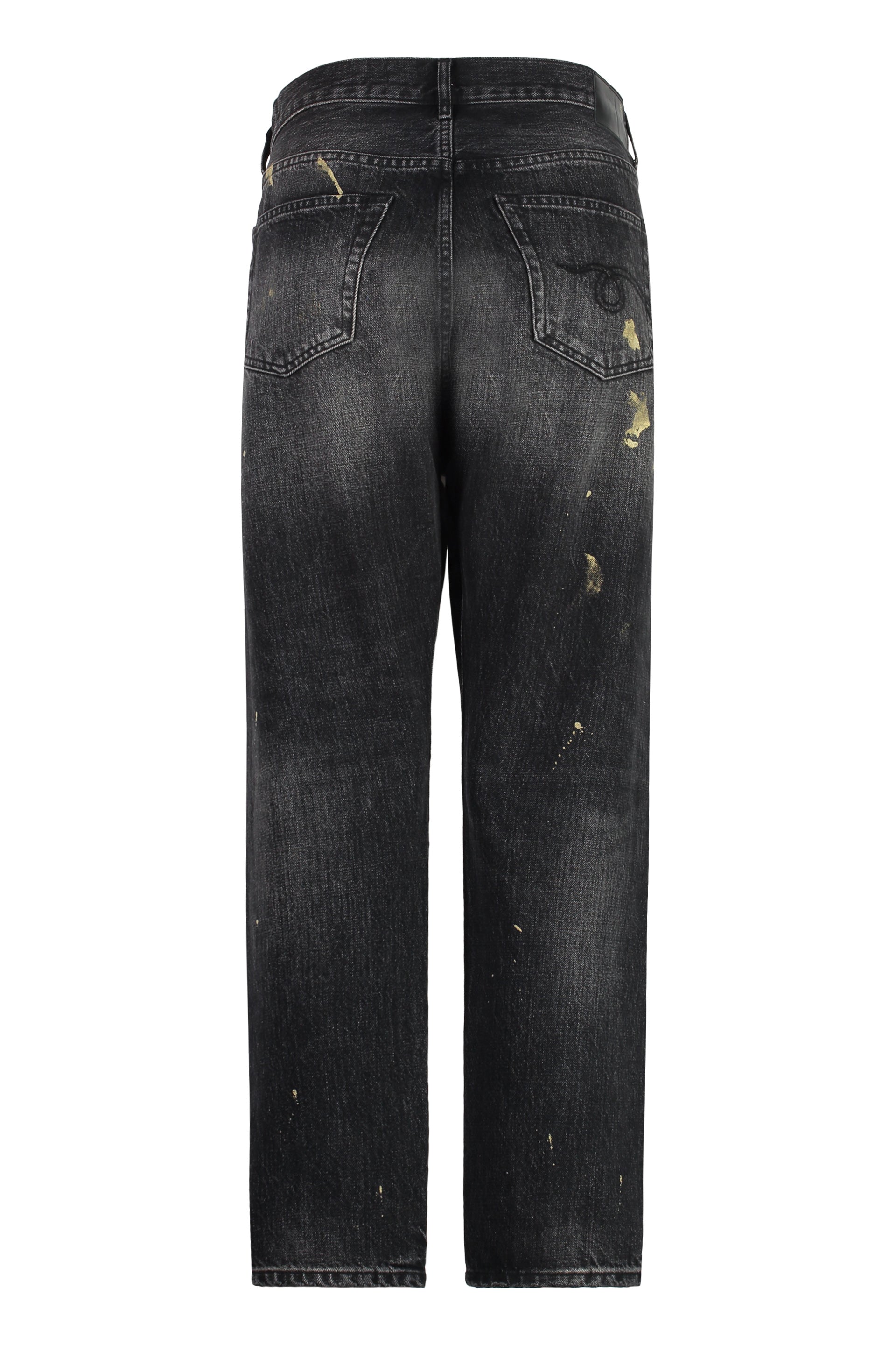 5-pocket straight-leg jeans