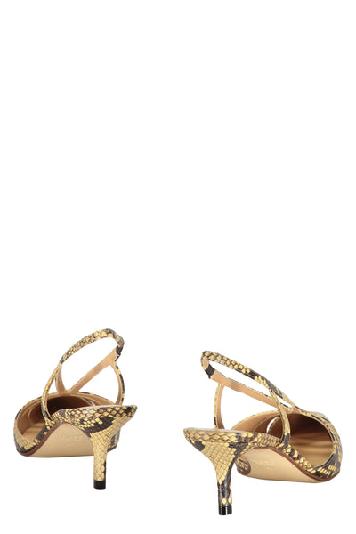 Francesco Russo Leather slingback pumps – Concept-N