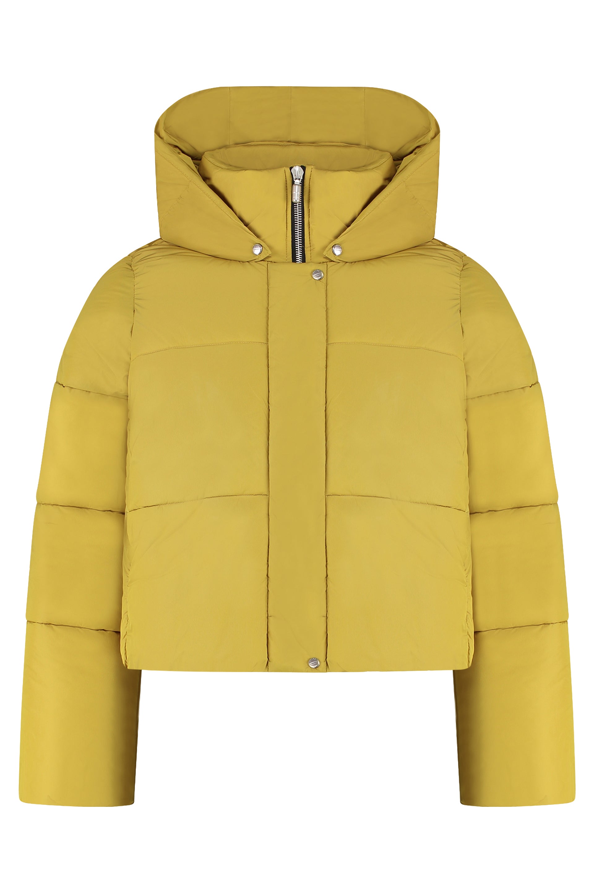 Hooded down jacket
