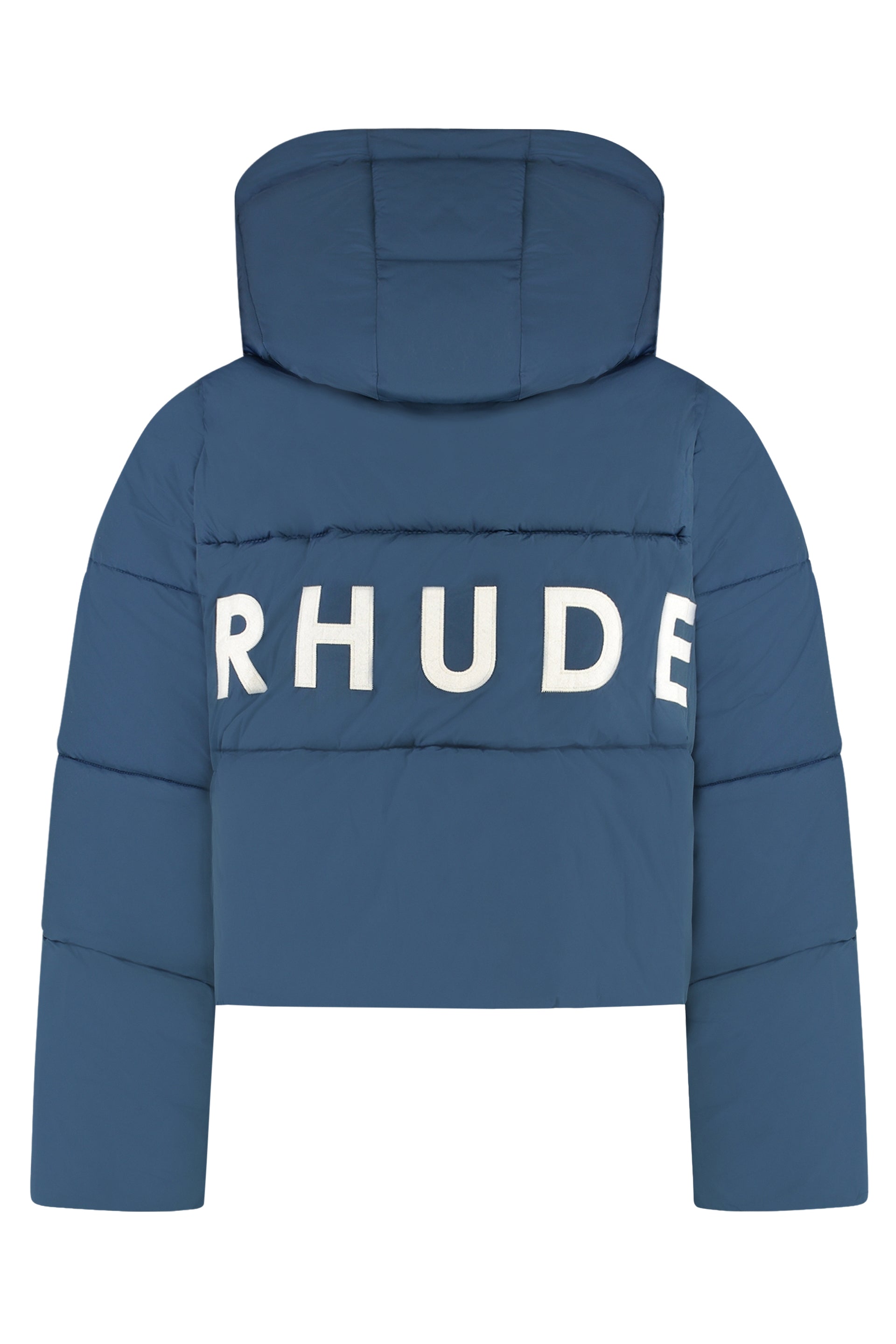 Hooded down jacket