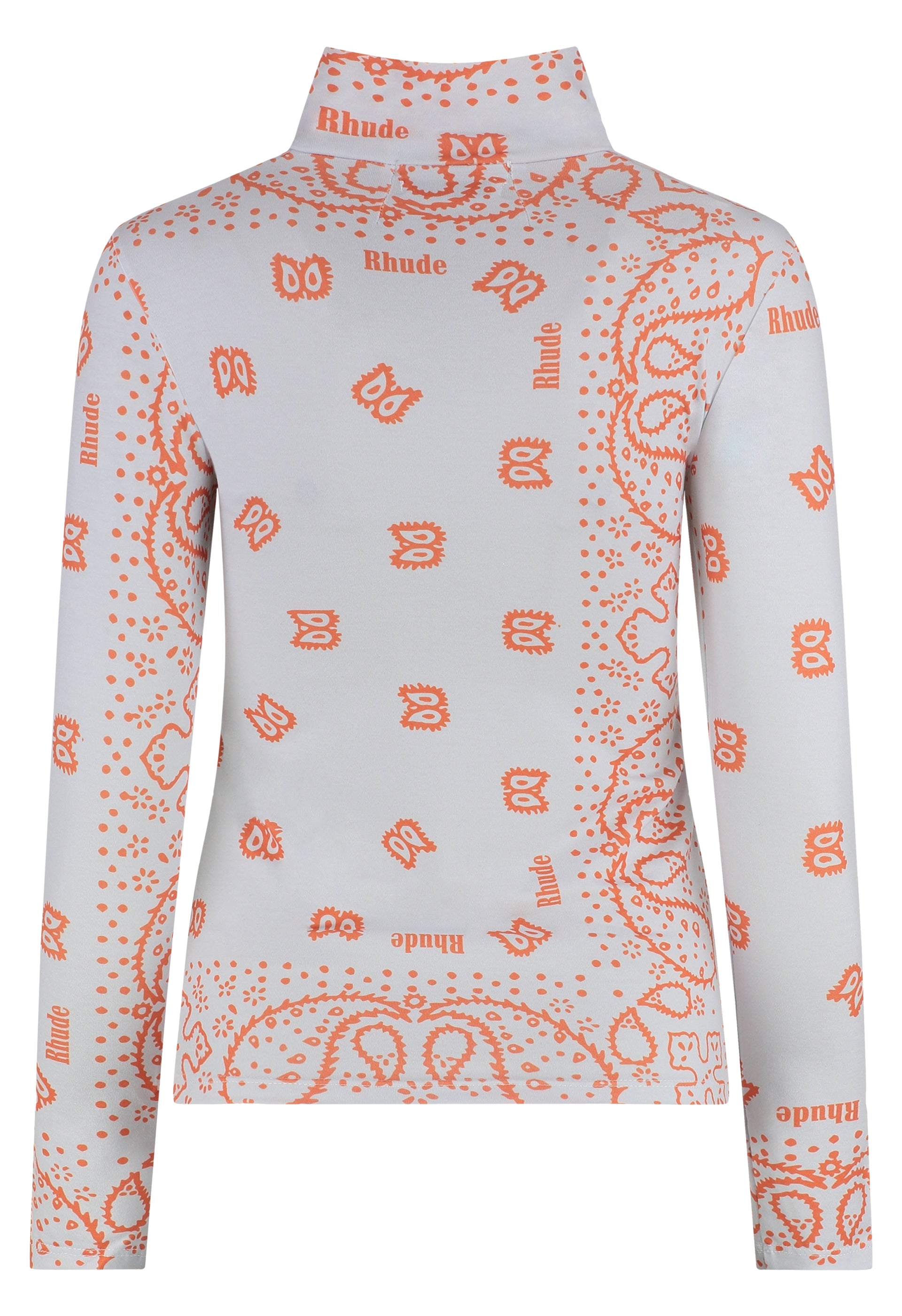 Printed long-sleeve top