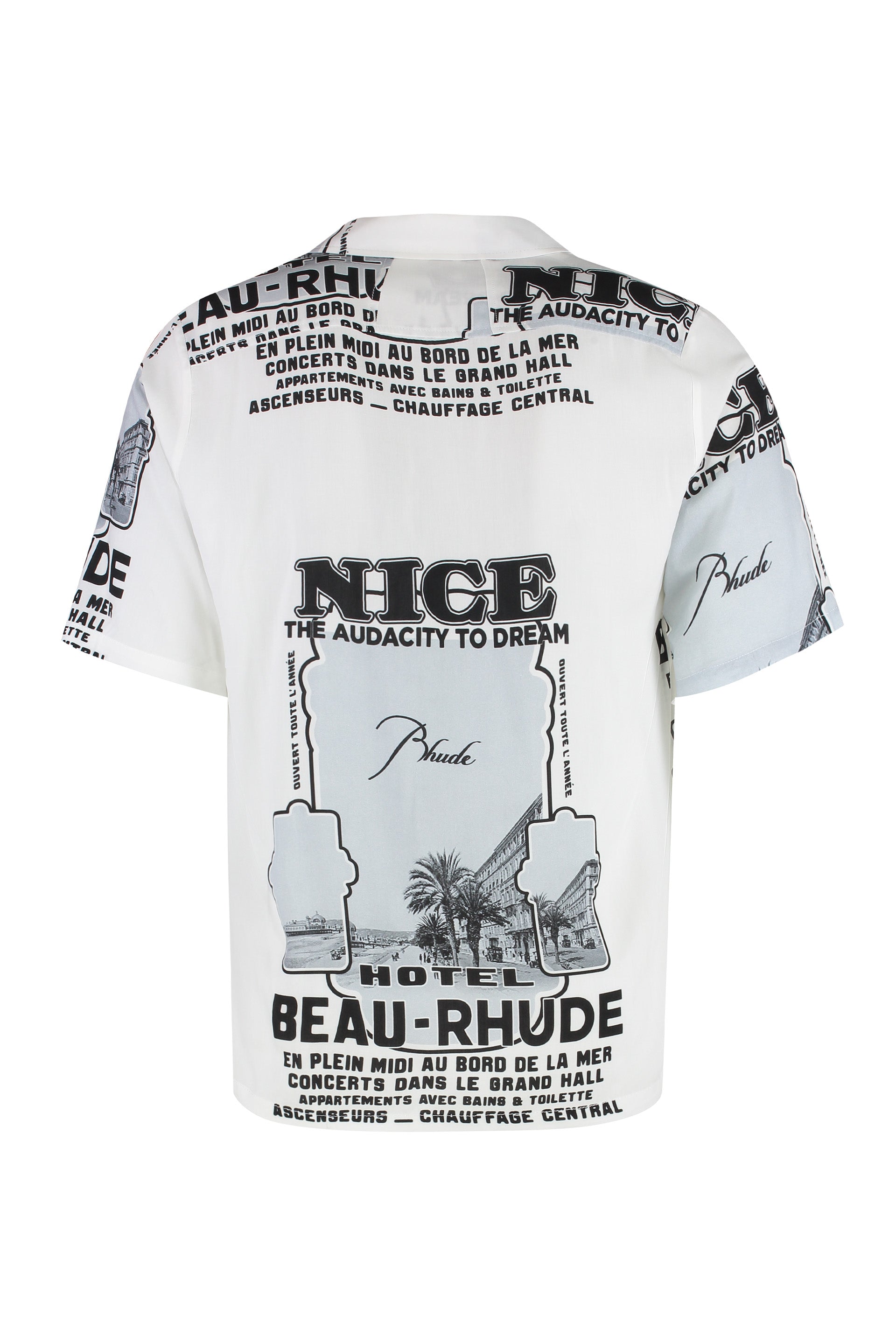 Printed short sleeved shirt