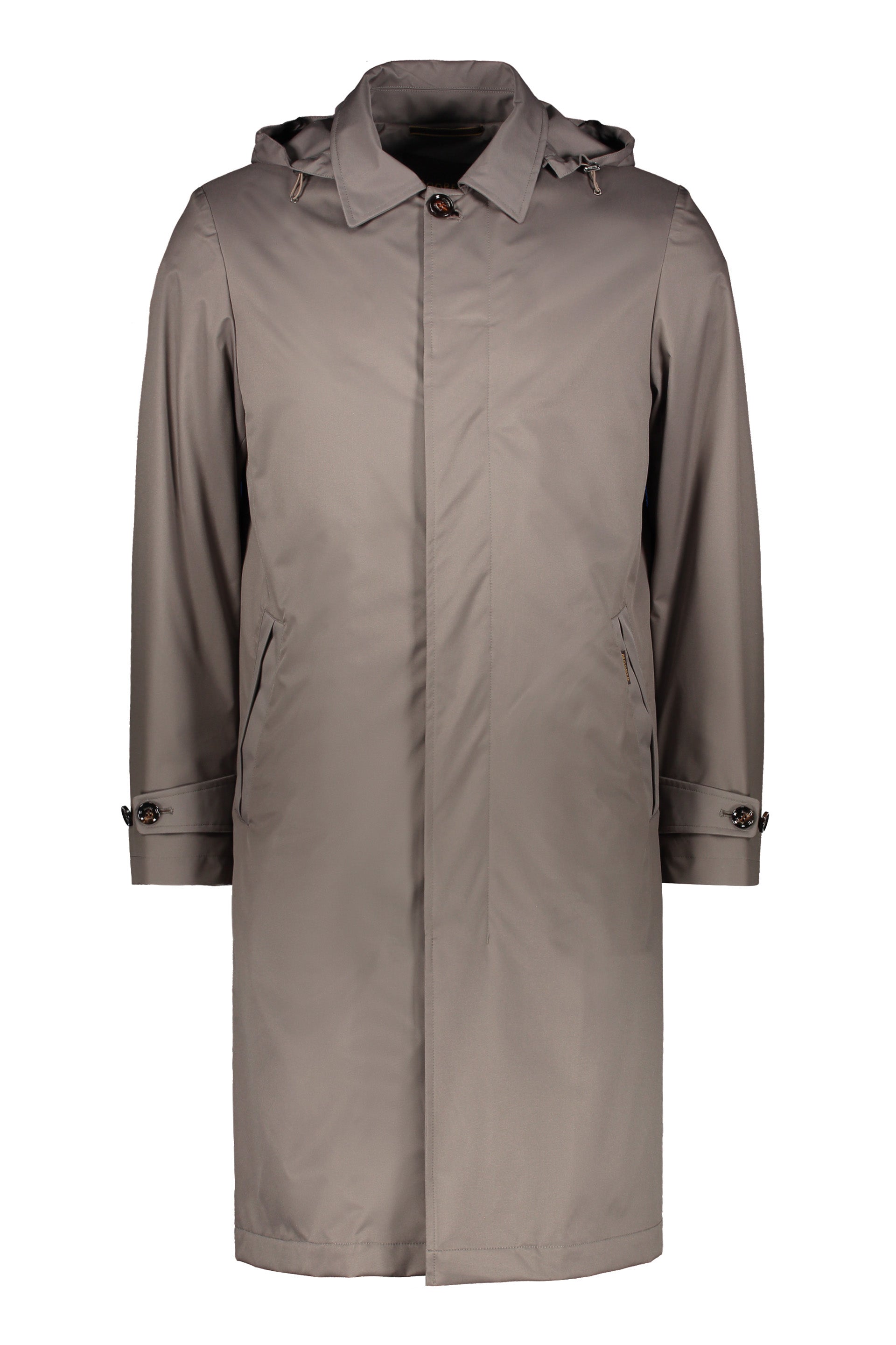 Rialto-Ads hooded techno fabric raincoat