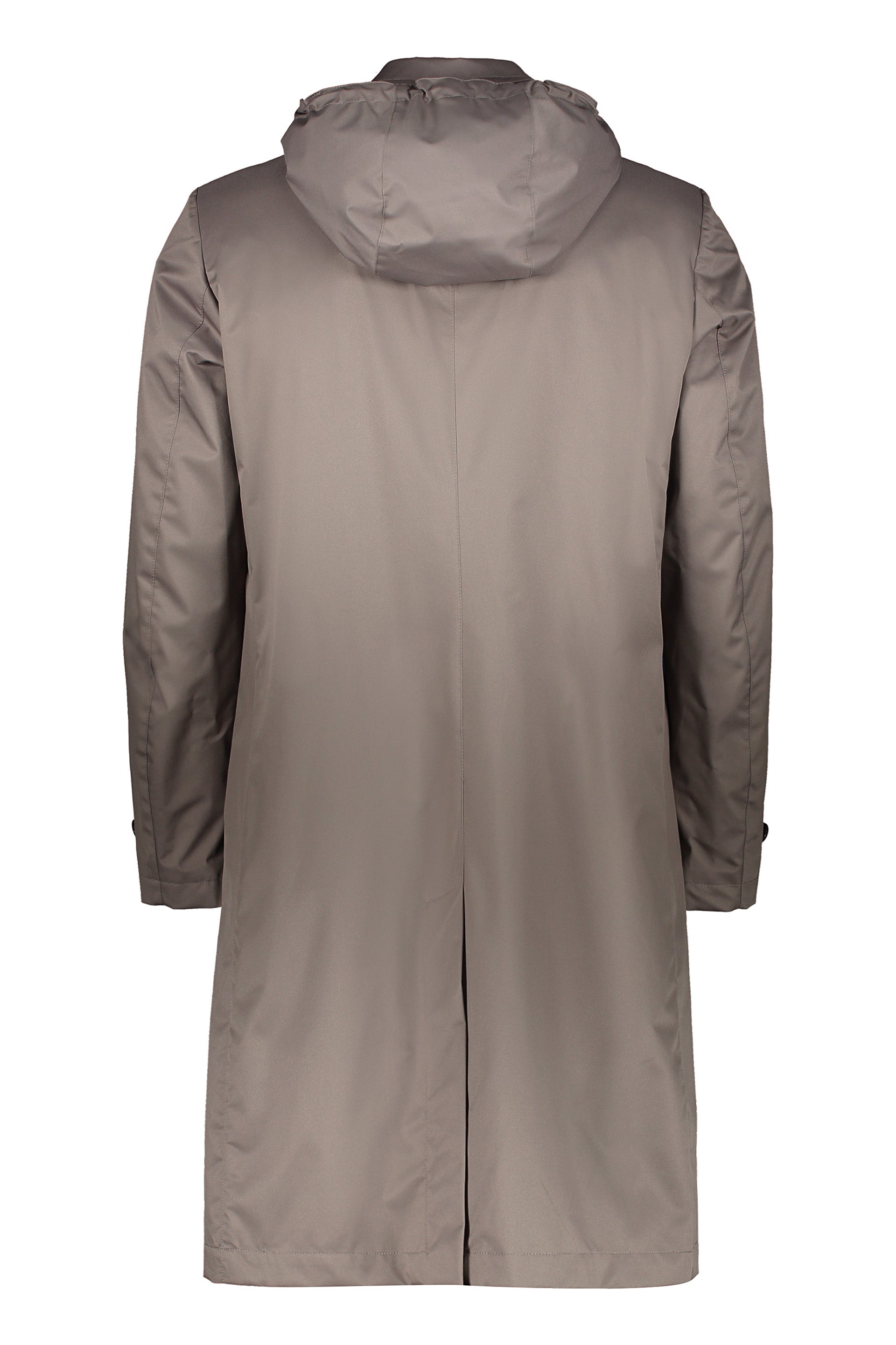 Rialto-Ads hooded techno fabric raincoat