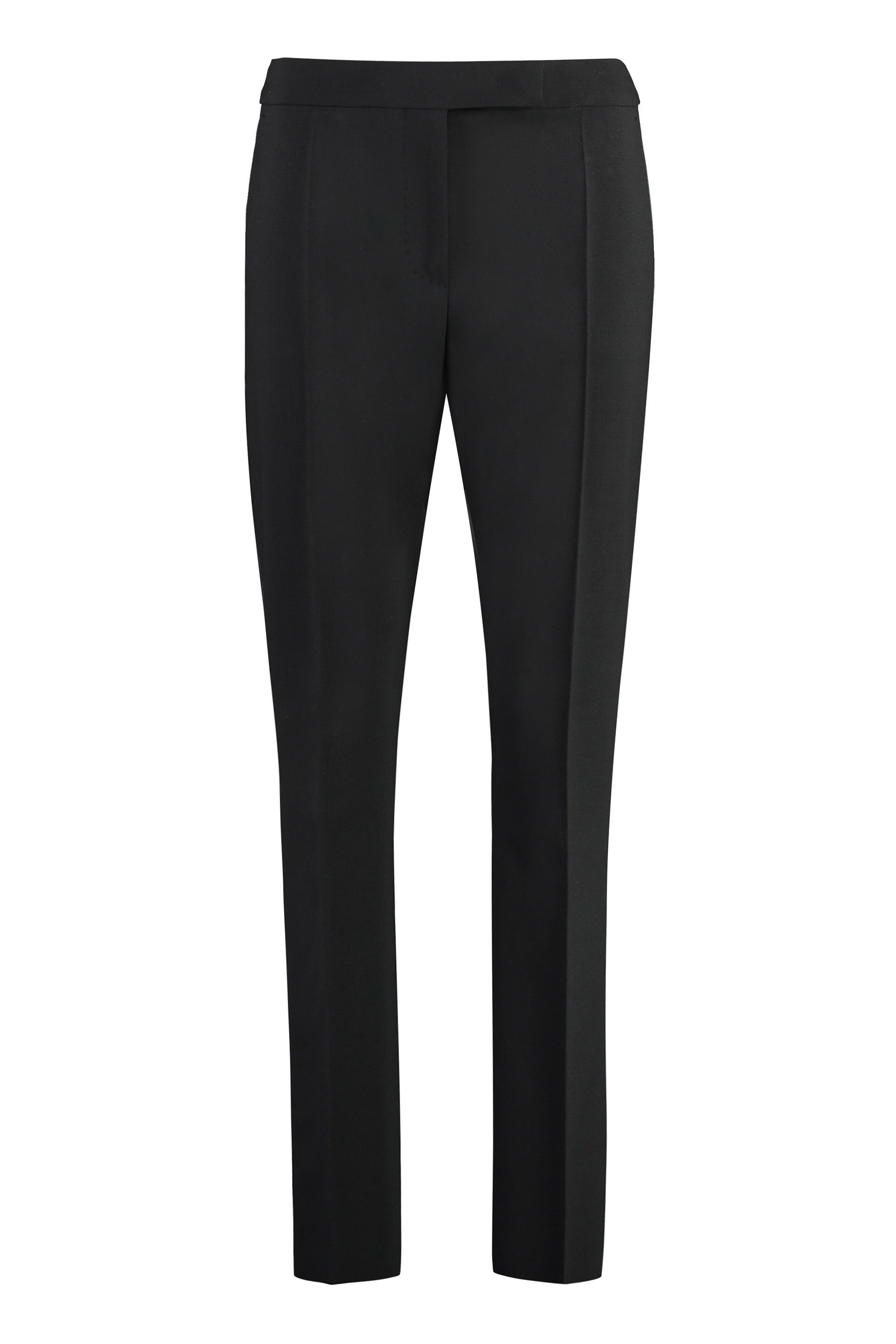 Wool straight-leg trousers