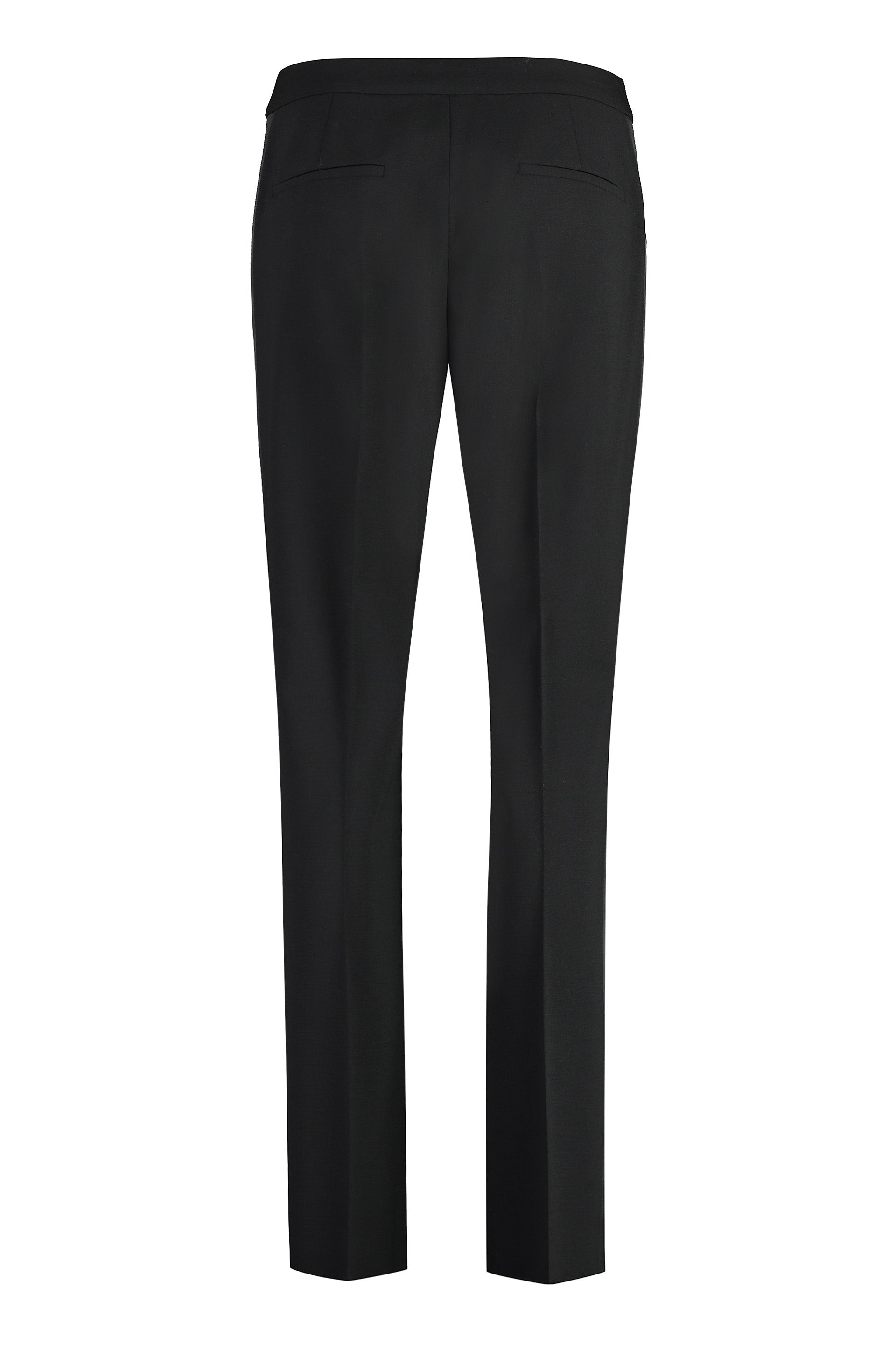 Wool straight-leg trousers