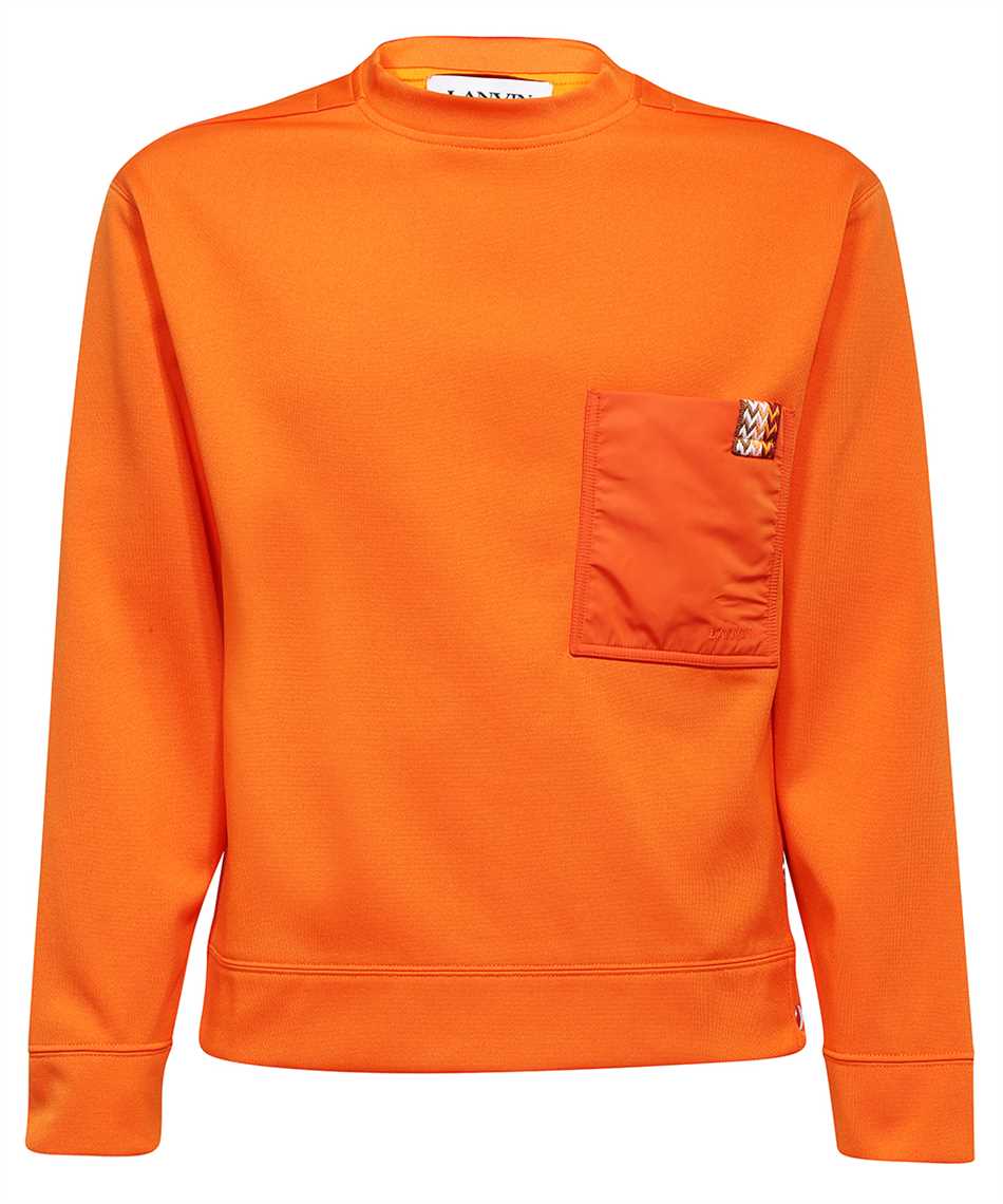 Crew-neck sweatshirt with pocket
