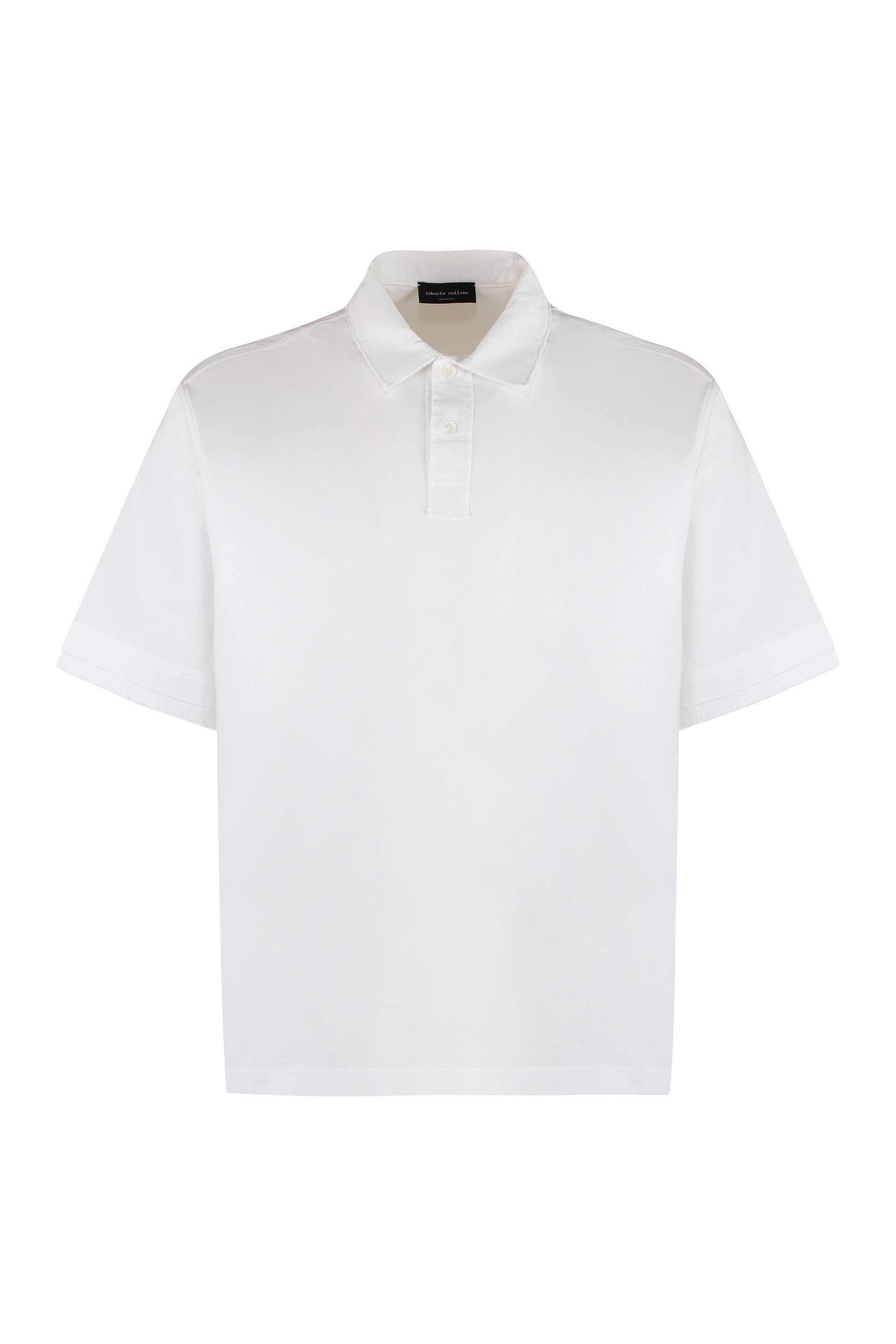 Short sleeve cotton polo shirt