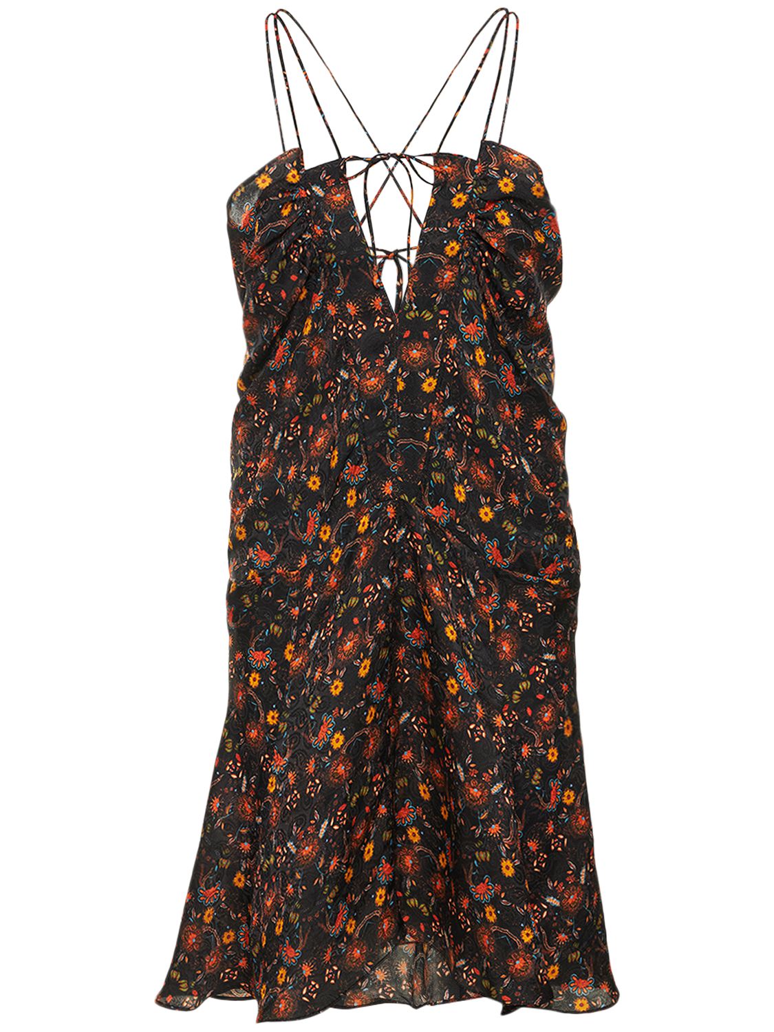 Floral dress with V-neck