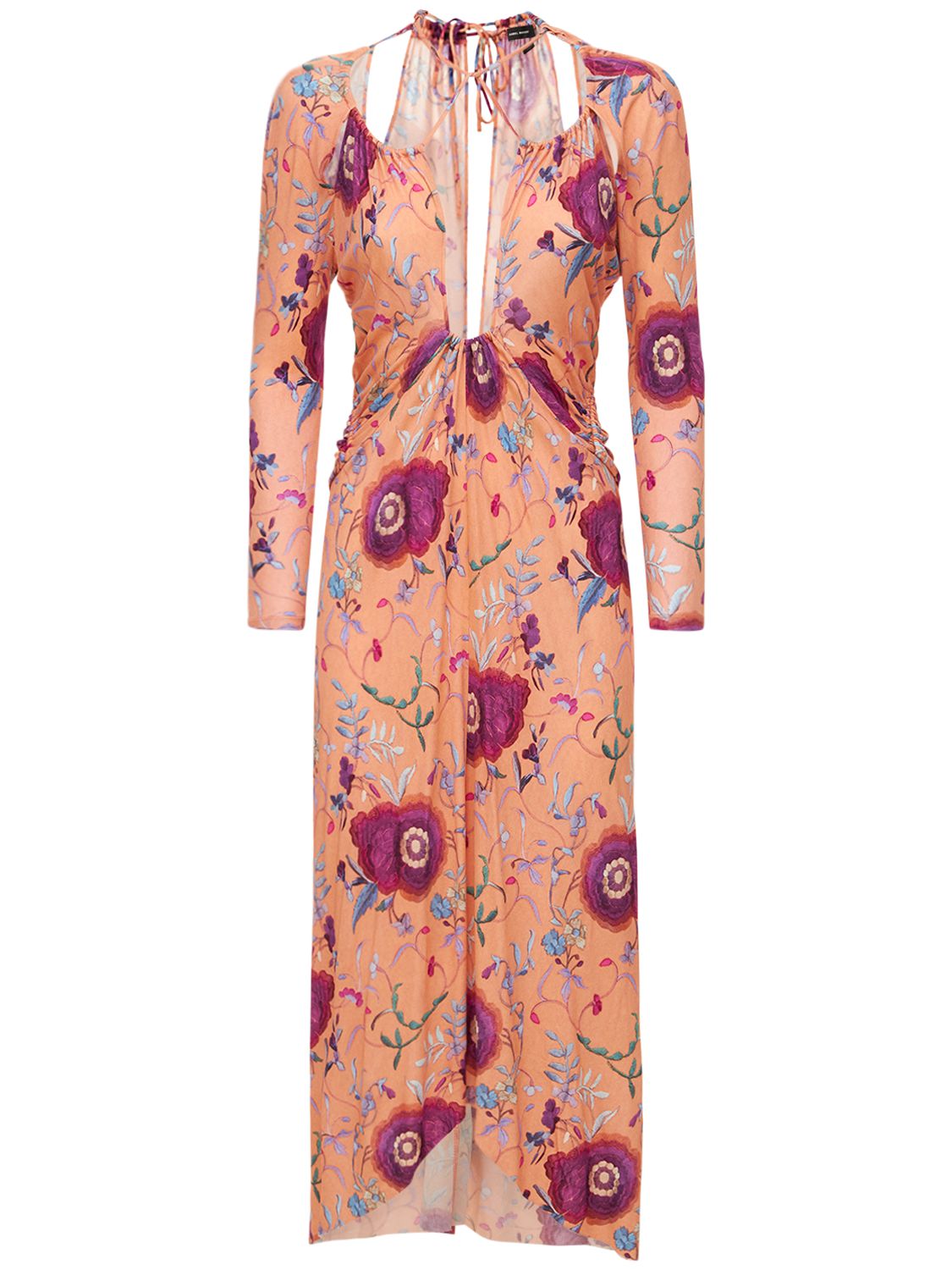 Elegant long floral dress for any occasion