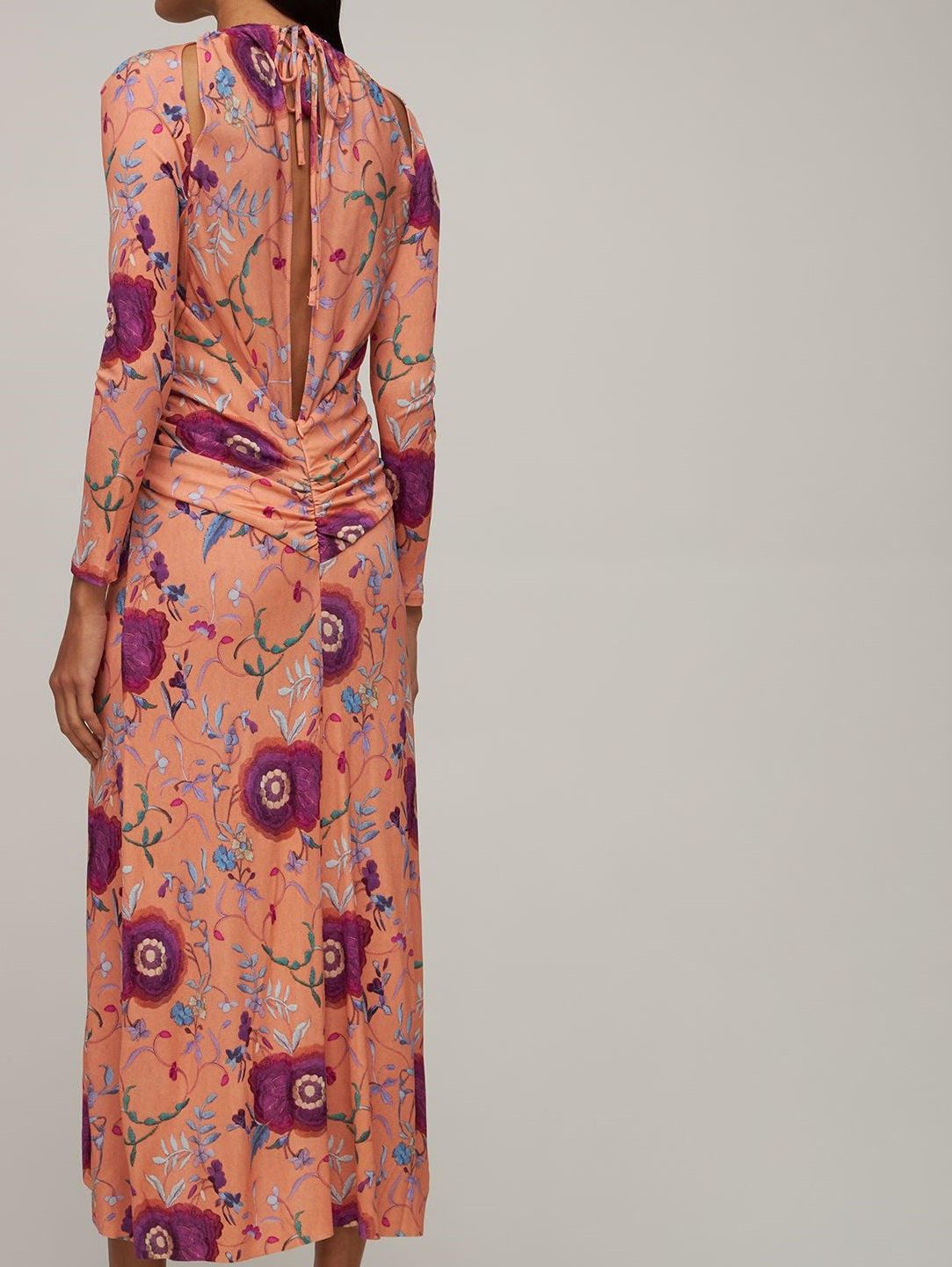 Elegant long floral dress for any occasion