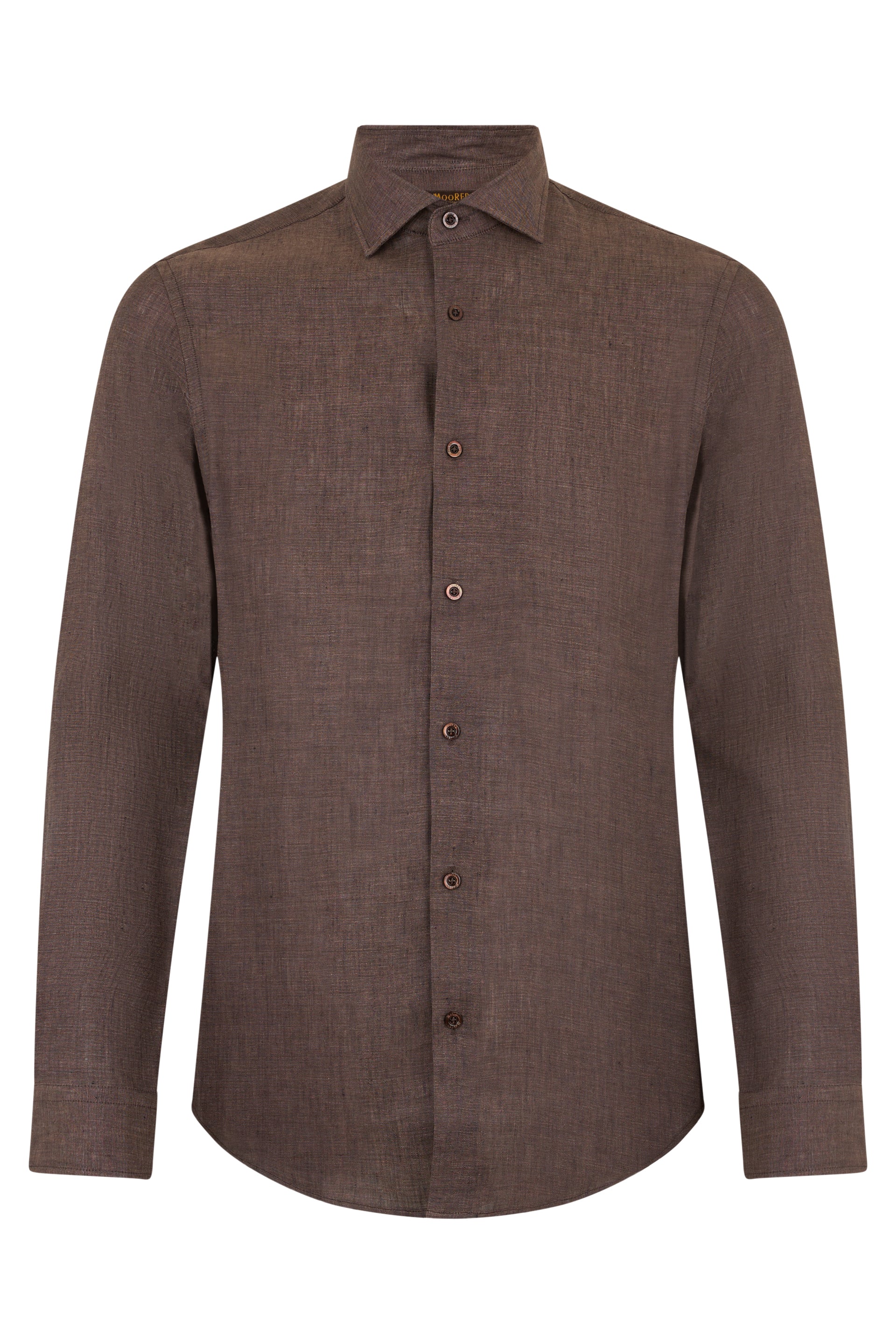 Dark brown versatile long sleeve shirt