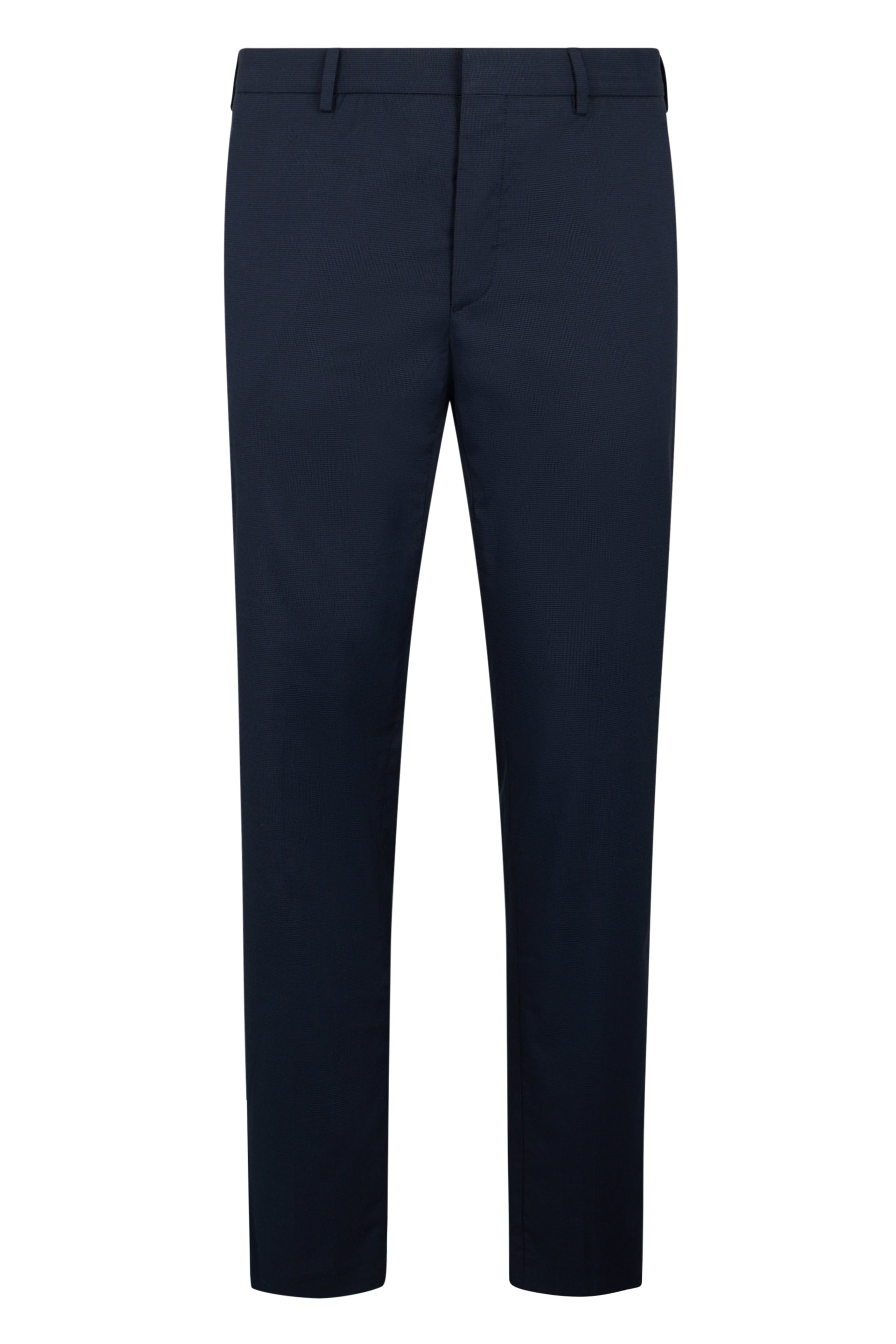 Elegant slim dark blue versatile pants
