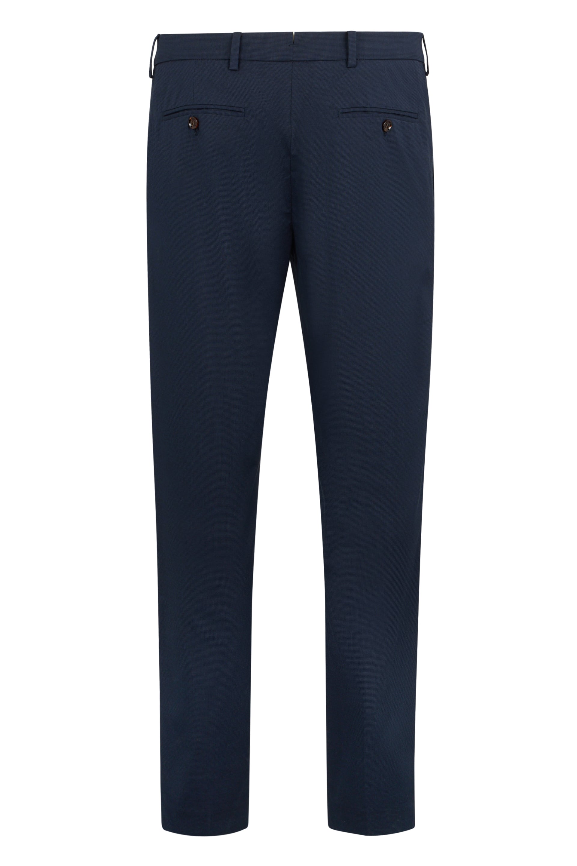 Elegant slim dark blue versatile pants