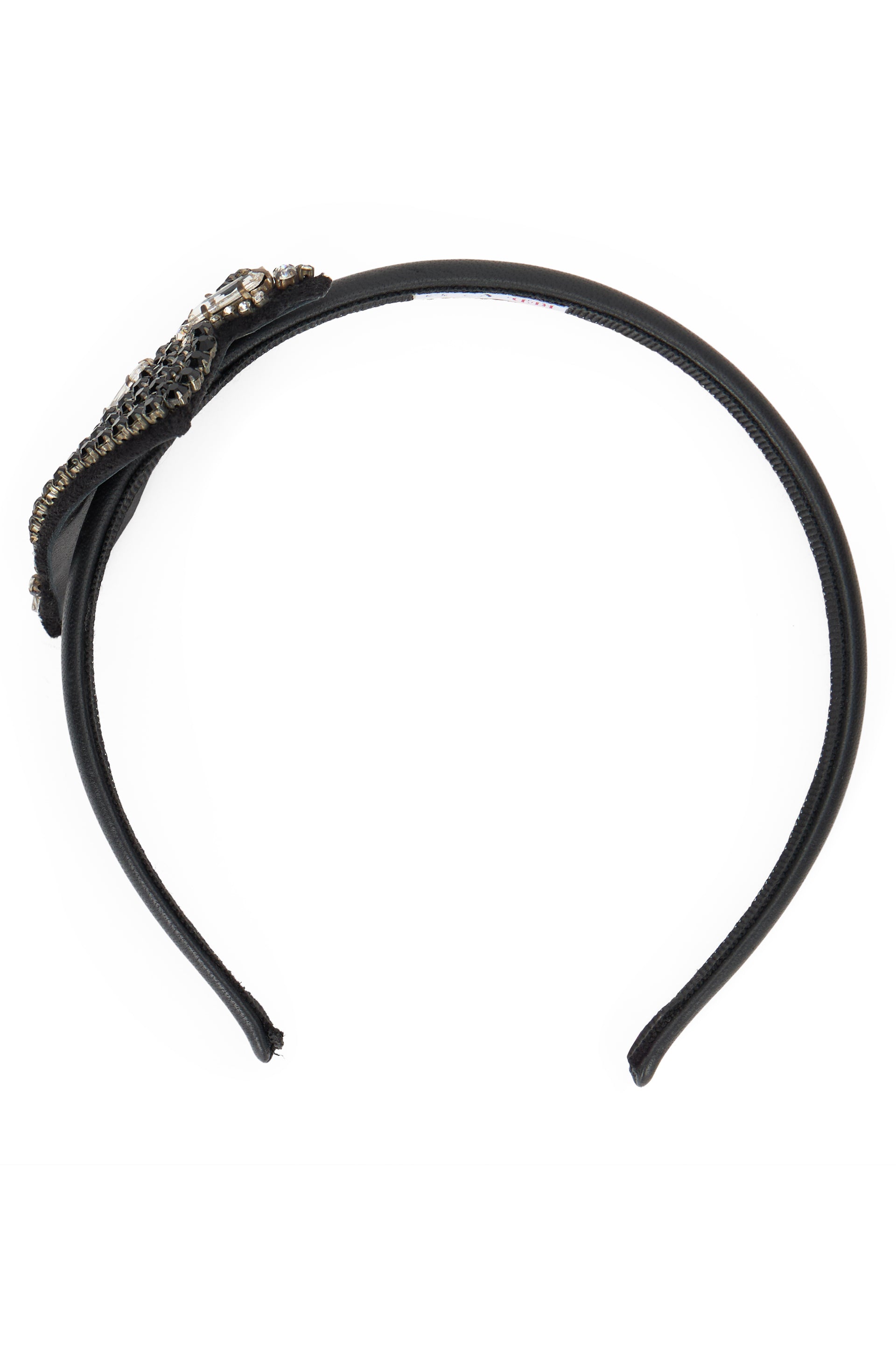 Black hairband, elegant and versatile.