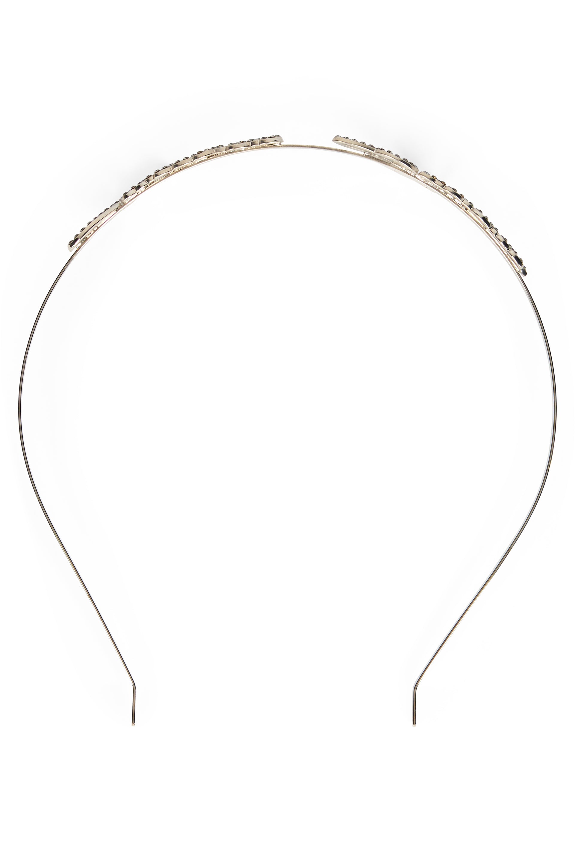 Headband for hair in shiny metal, versatile and elegant.