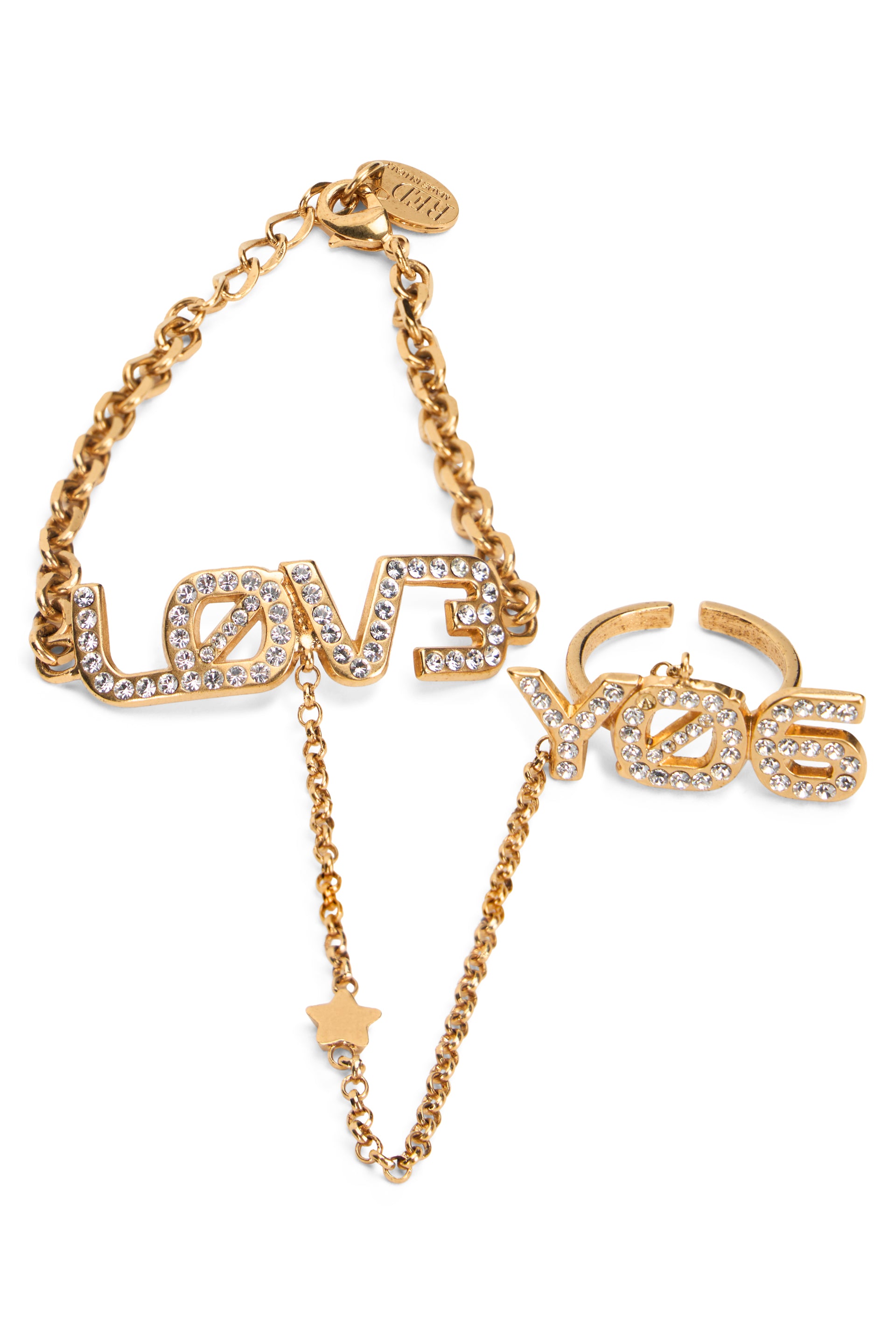 Elegant golden necklace with eye-catching design.