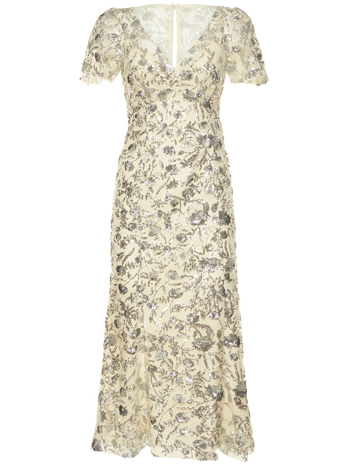 Long elegant dress with V-neck