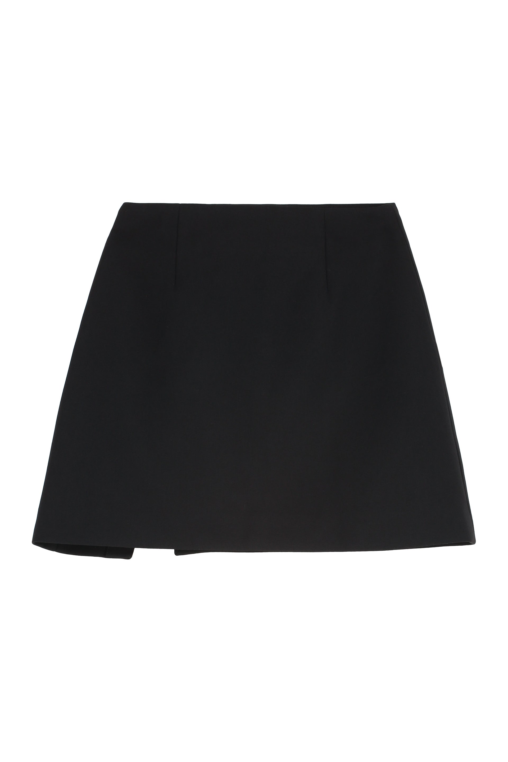 Crepe mini skirt