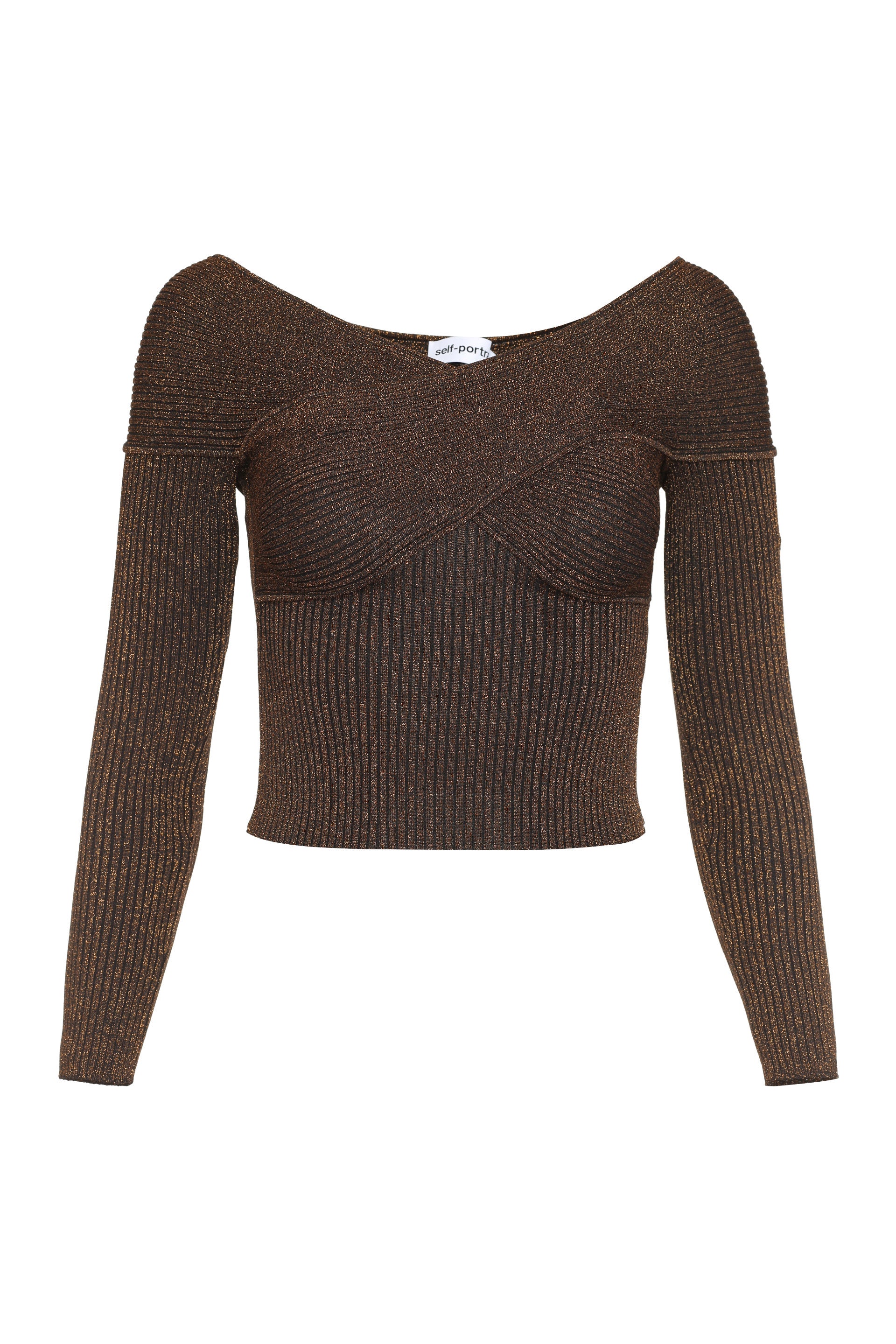 Knitted lurex top