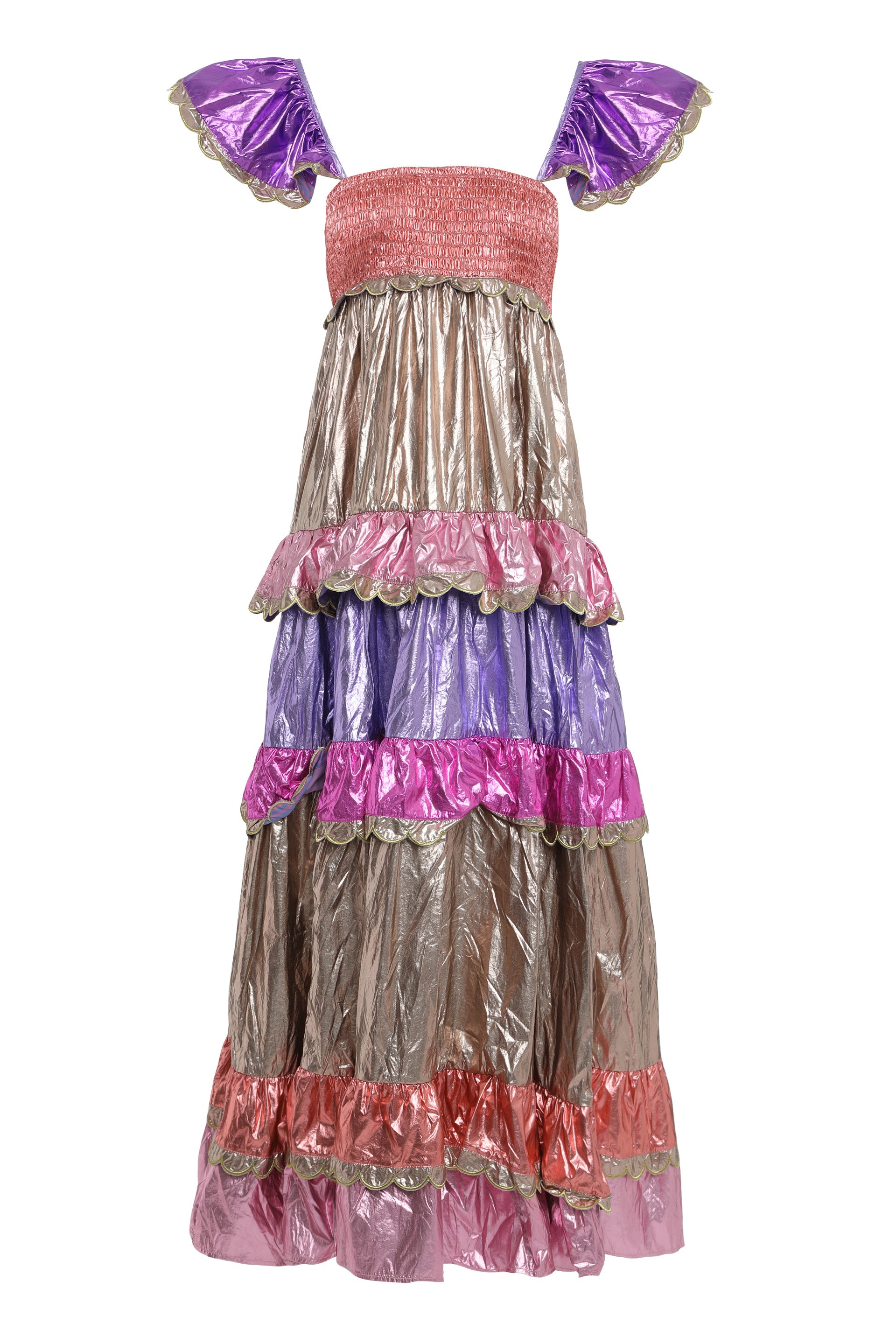 Long dress with ruffles