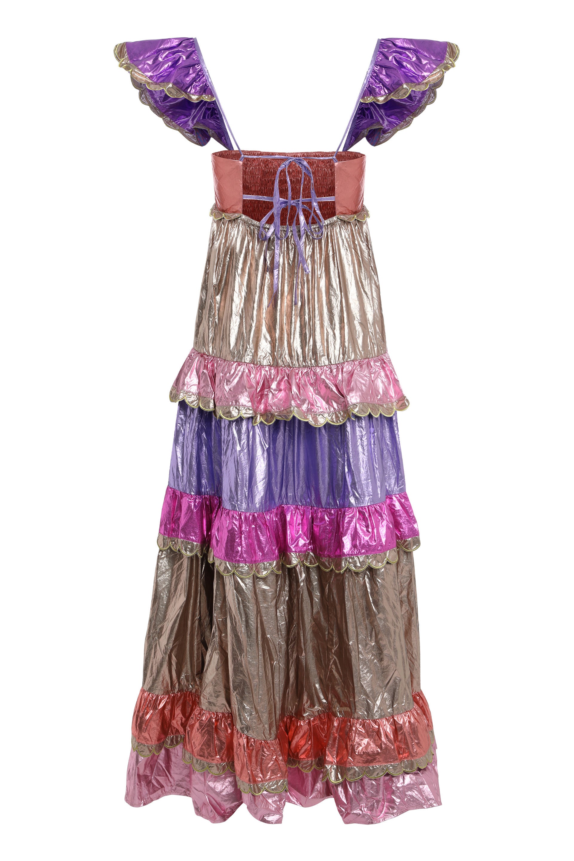 Long dress with ruffles