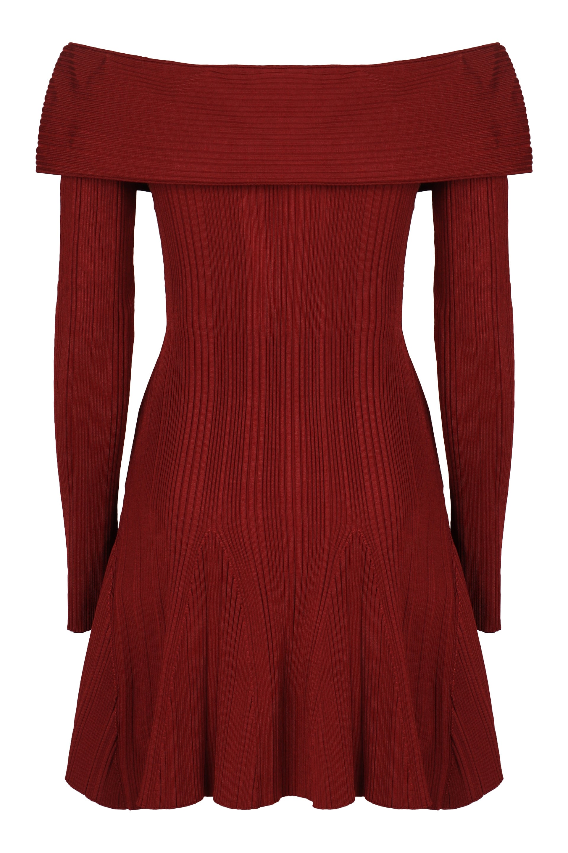 Mini knitted viscose dress