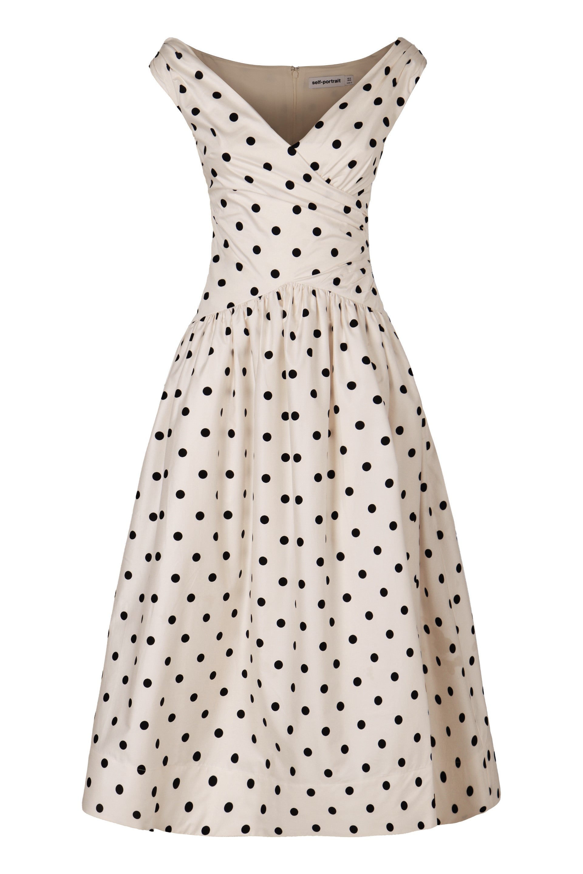 Polka dot midi dress