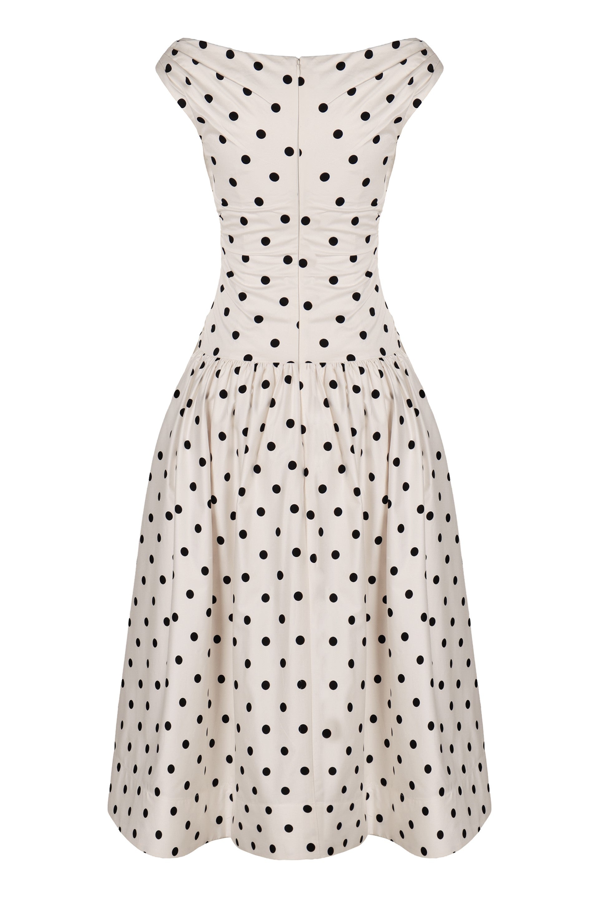 Polka dot midi dress