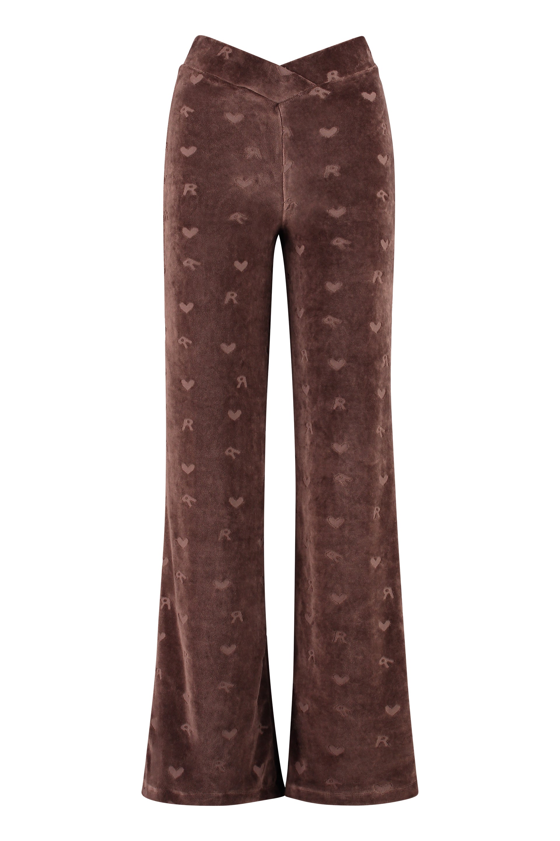 Velour logo trousers