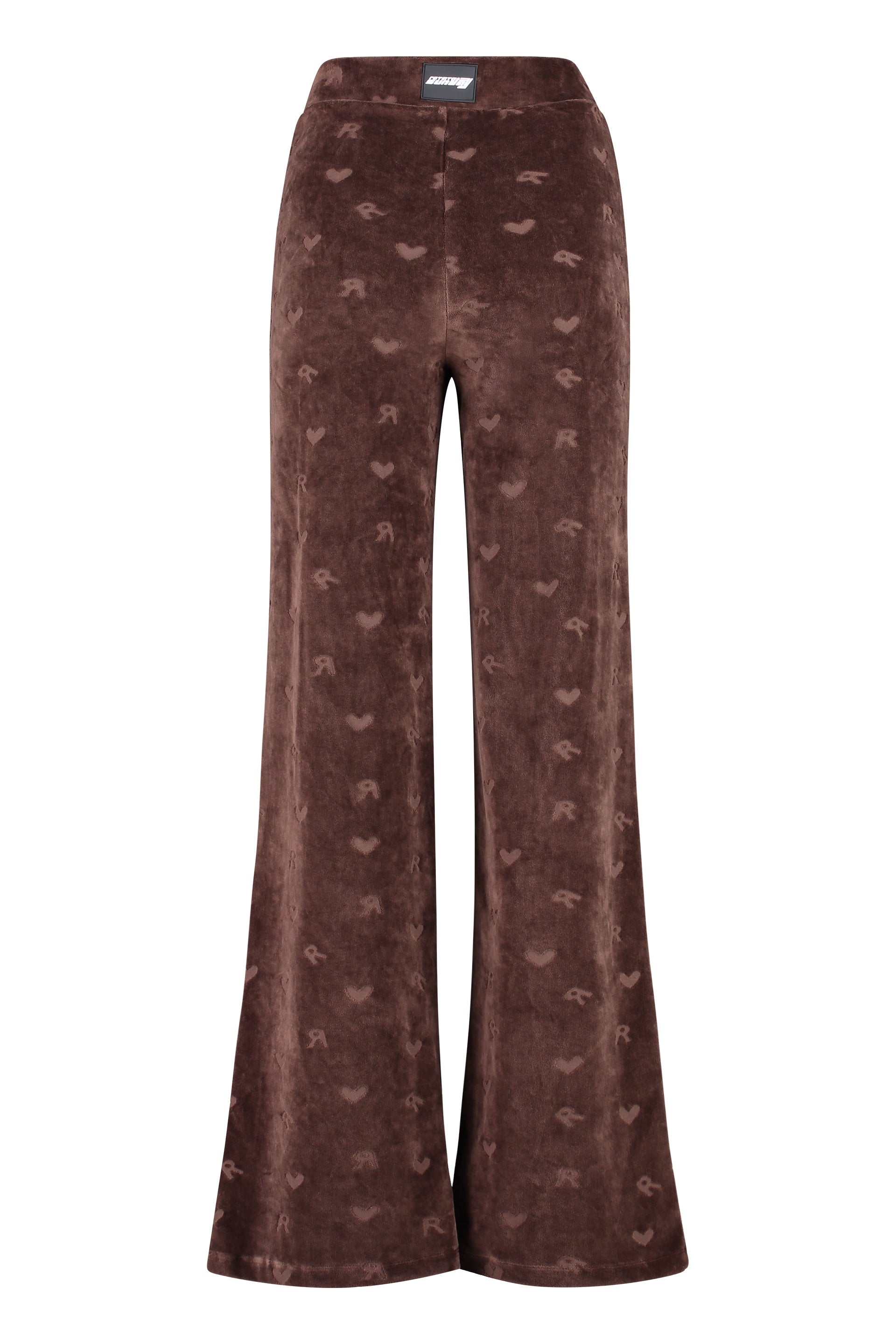 Velour logo trousers