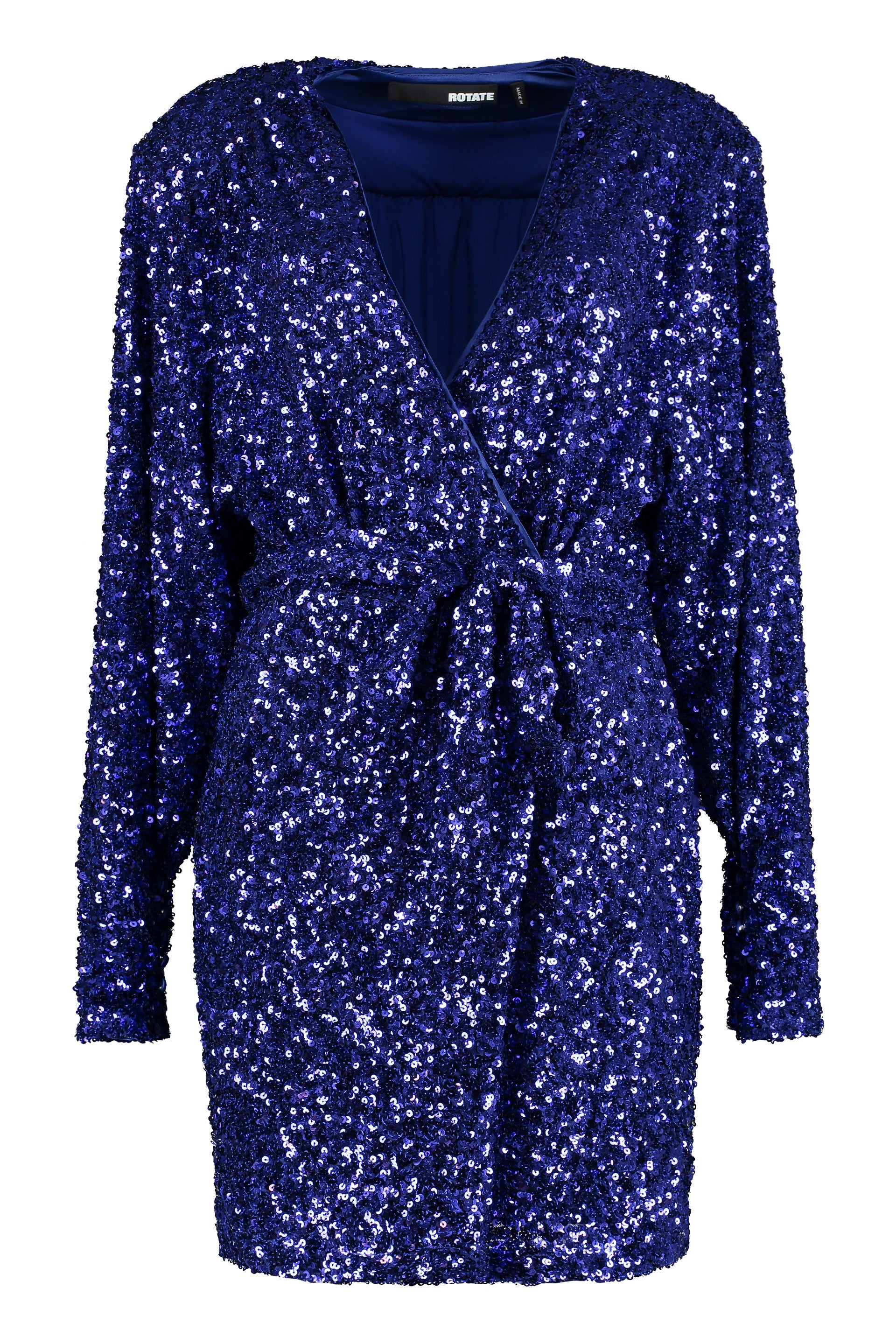 Sequined wrap-dress