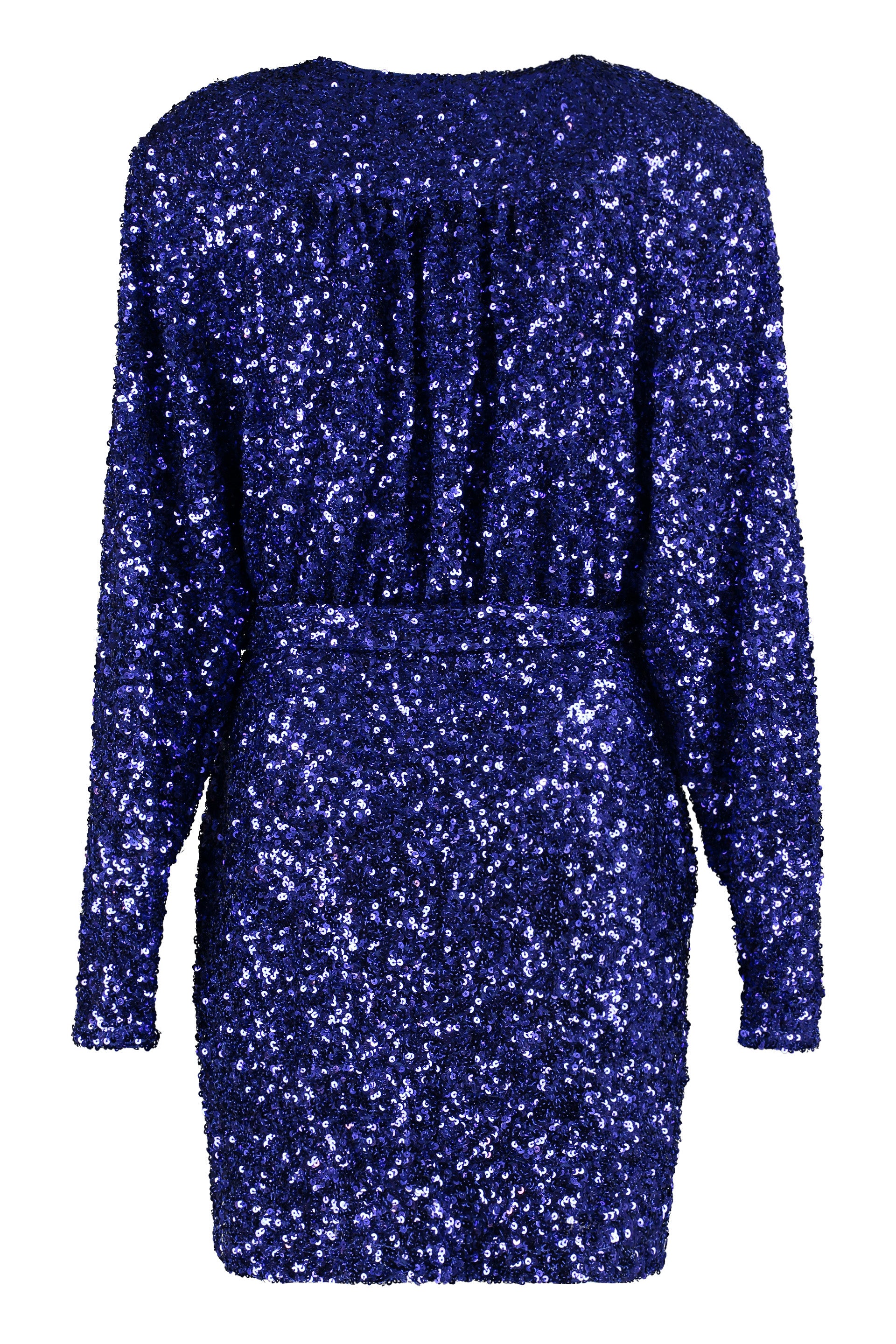 Sequined wrap-dress