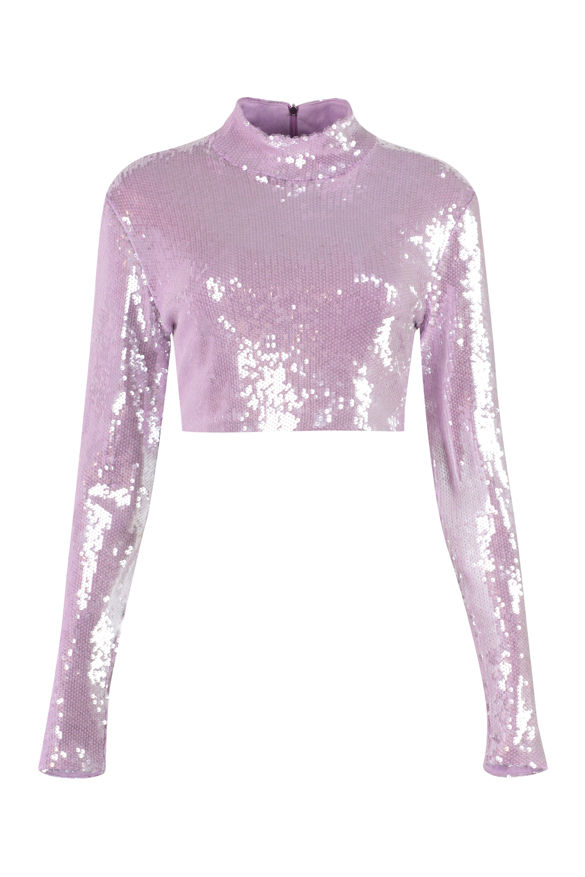 Long sleeve sequin top