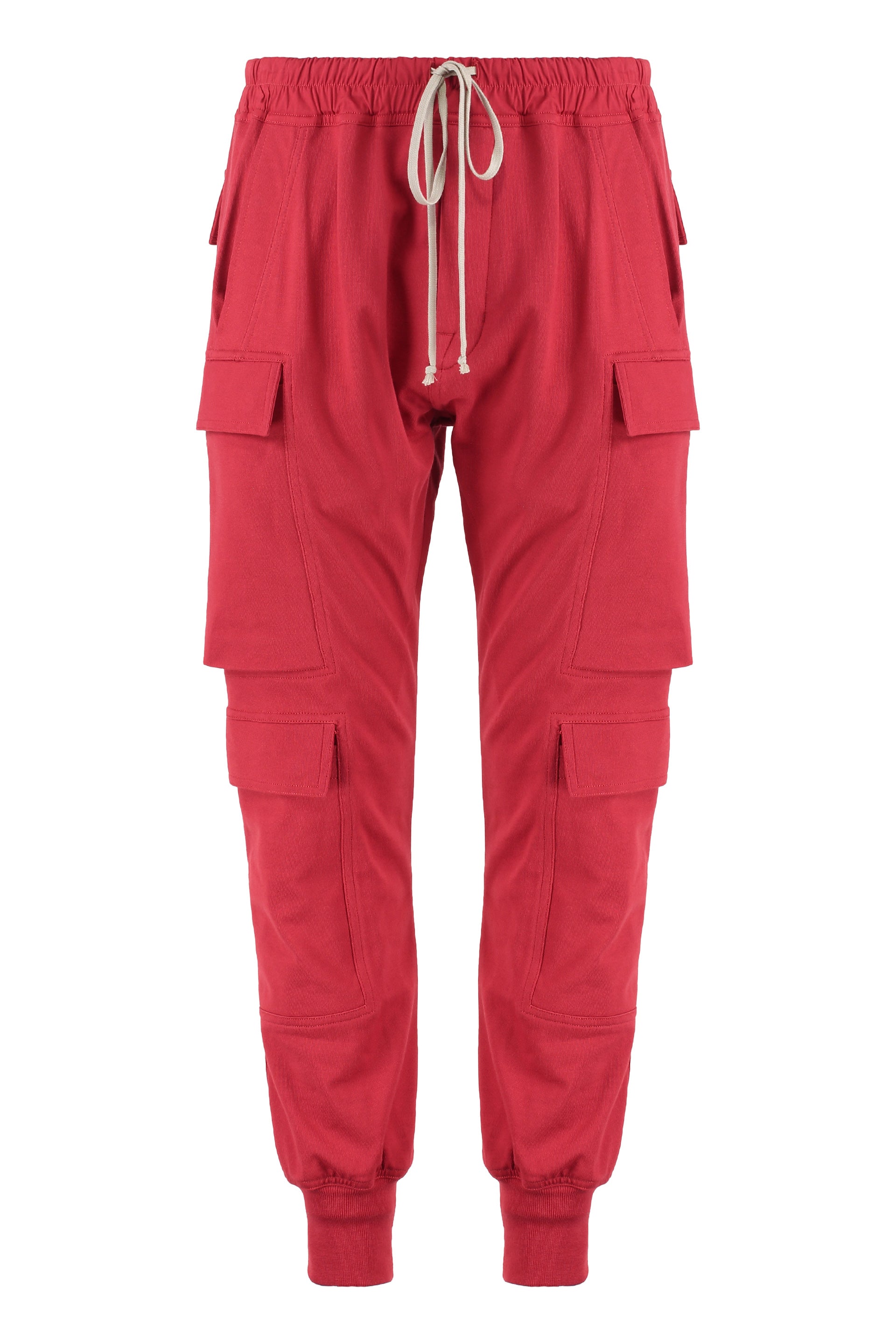 Stretch cotton track-pants