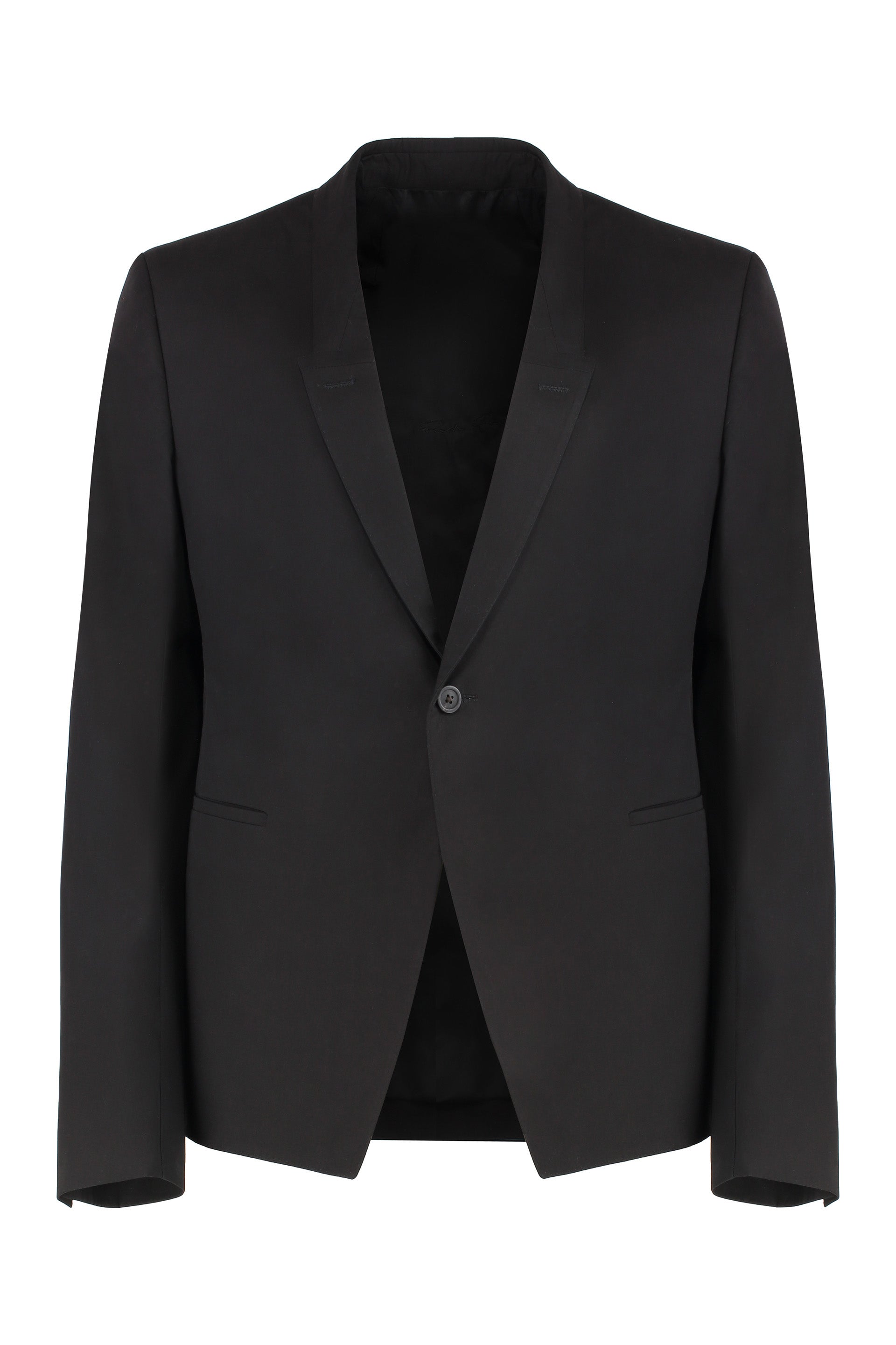 Single-breasted one button jacket
