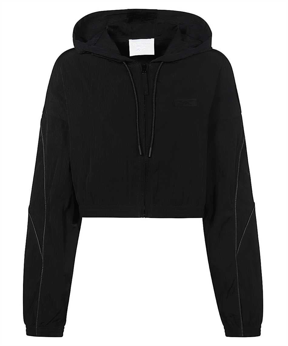 Hooded nylon jacket