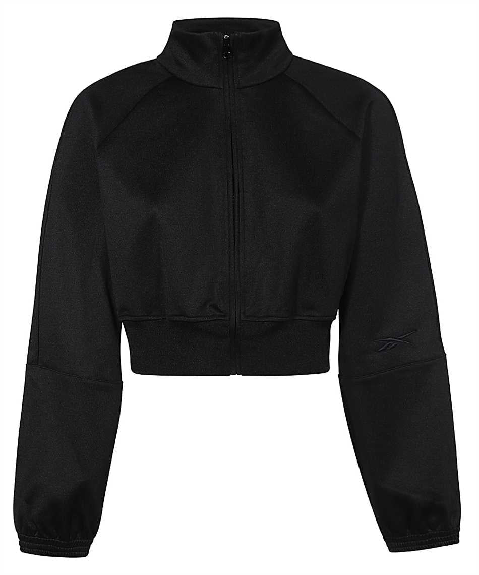 Techno fabric full-zip sweatshirt